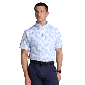 ATSG Floral Blur Golf Polo Shirt