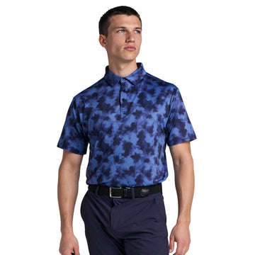 ATSG Floral Blur Golf Polo Shirt