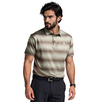 ATSG Gradient Stripe Golf Polo Shirt