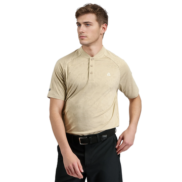 ATSG Orbit Texture Grandad Golf Polo Shirt