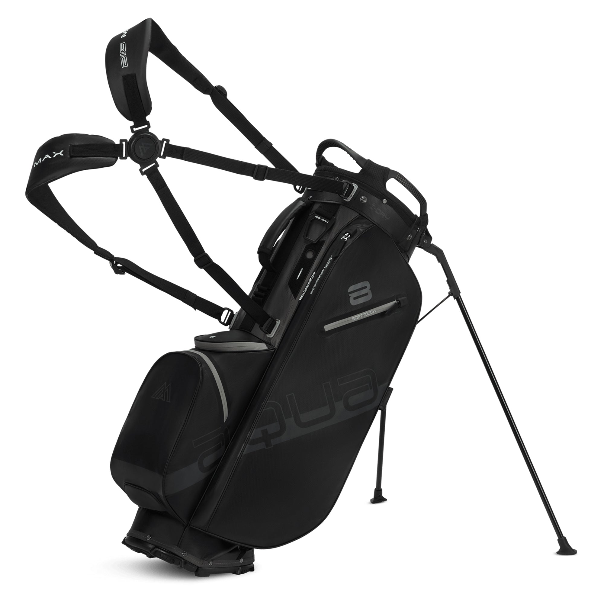 Big Max Aqua Eight H Stand Bag - 3555LH-NAV/WHT/RED - Navy White