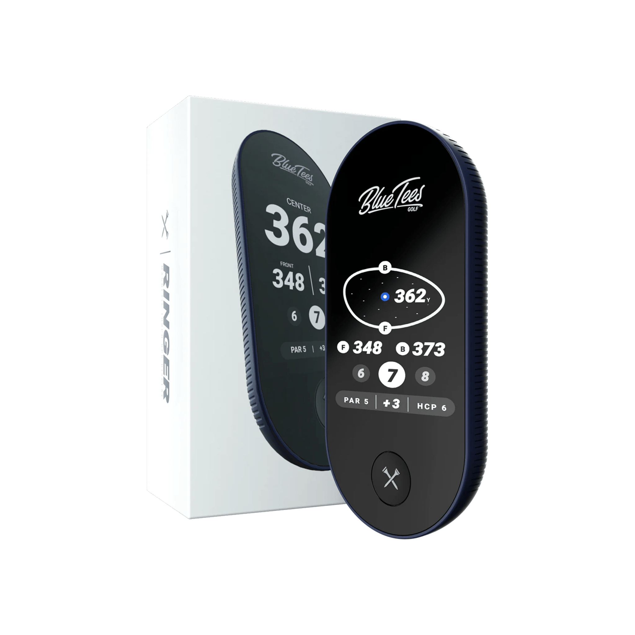 Blue Tees Golf Ringer GPS Handheld BTR001-451-OS Navy & Function18