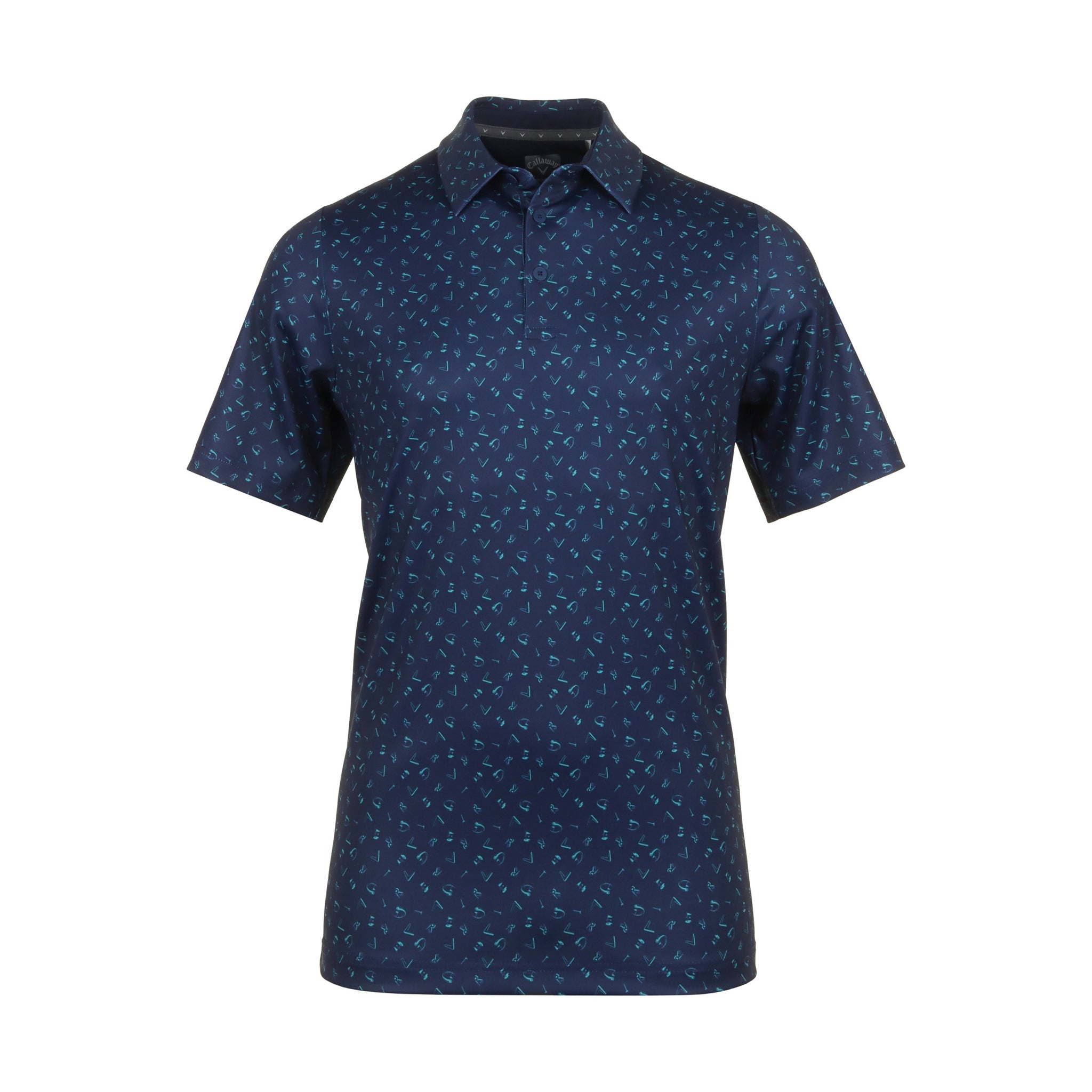 Callaway Golf All Over Drive Print Shirt Peacoat 410