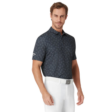 Callaway Golf All Over Large Chev Print Shirt Caviar 002