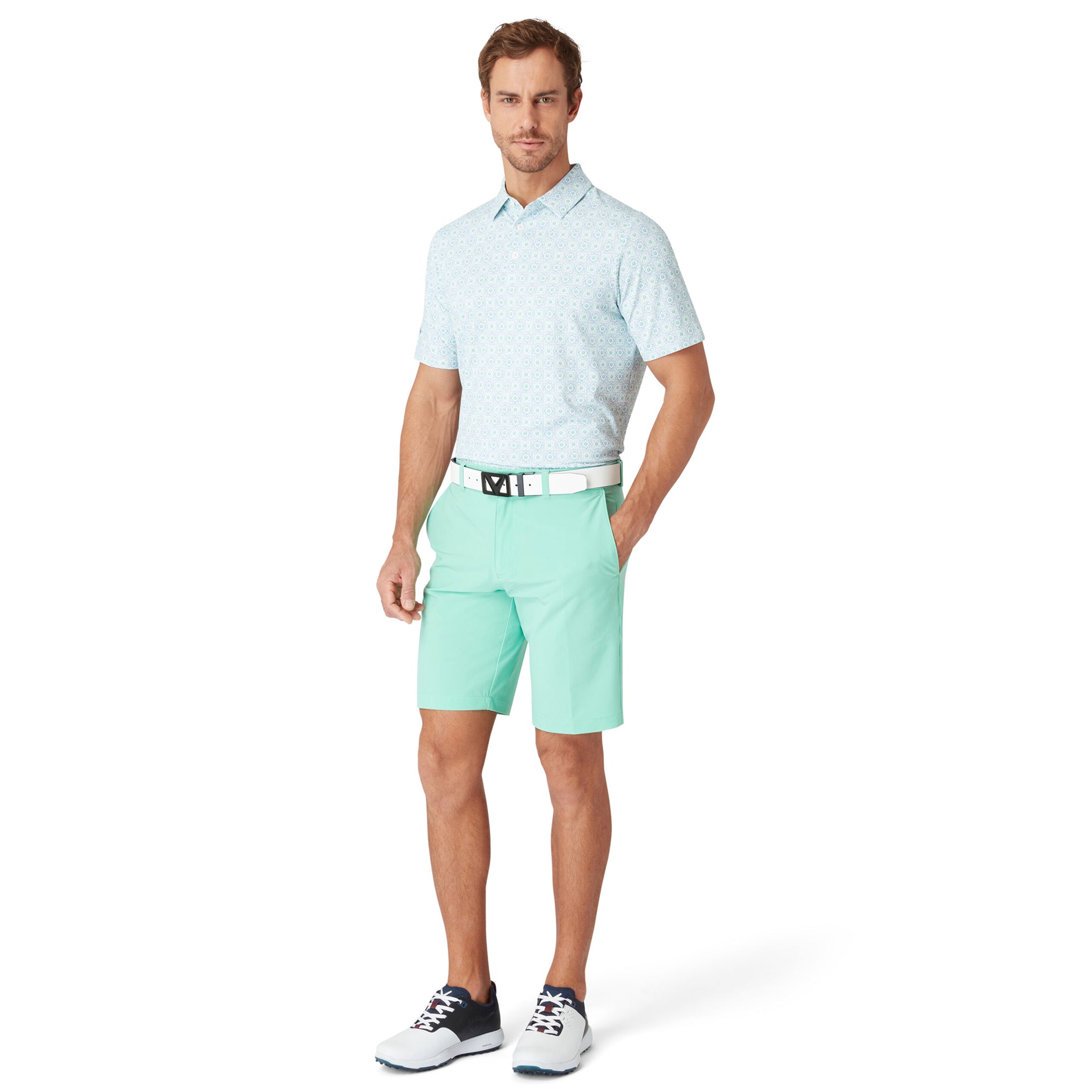 Callaway Golf Foulard Polo Shirt Neptune Green 313