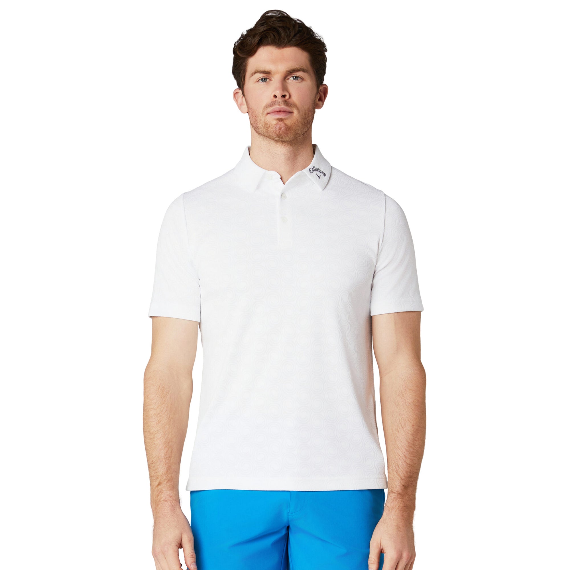 Callaway Golf Odyssey Ventilated Jacquard Polo - White 100