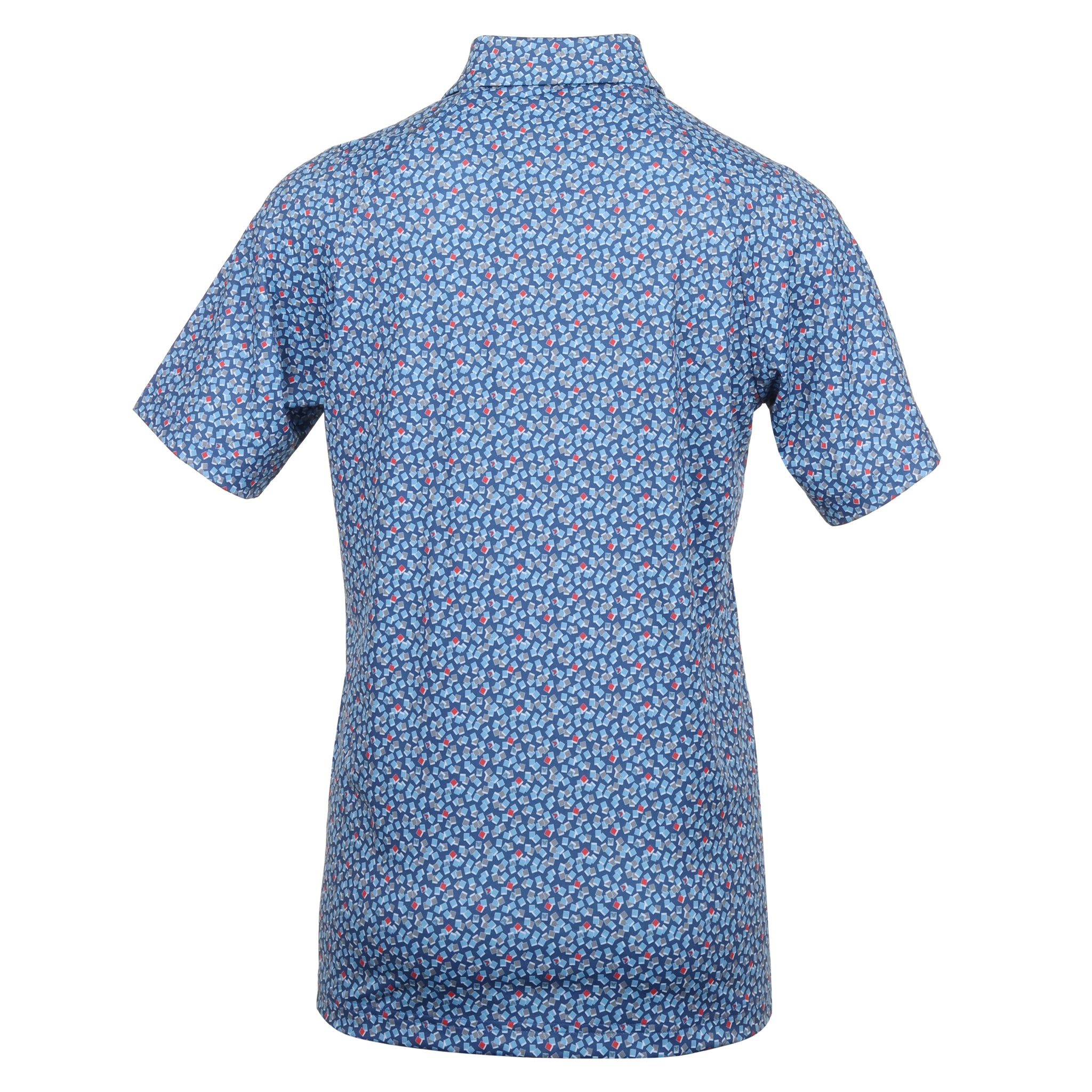 Callaway Golf Polaroid Confetti Print Shirt Galaxy Blue 402