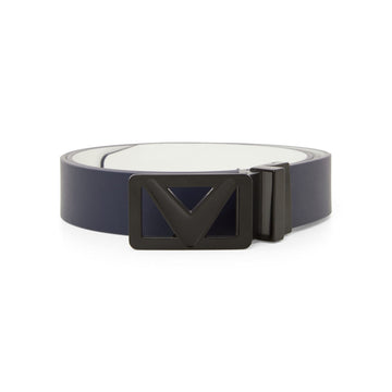 Callaway Golf Reversible Leather Belt Peacoat/White 410
