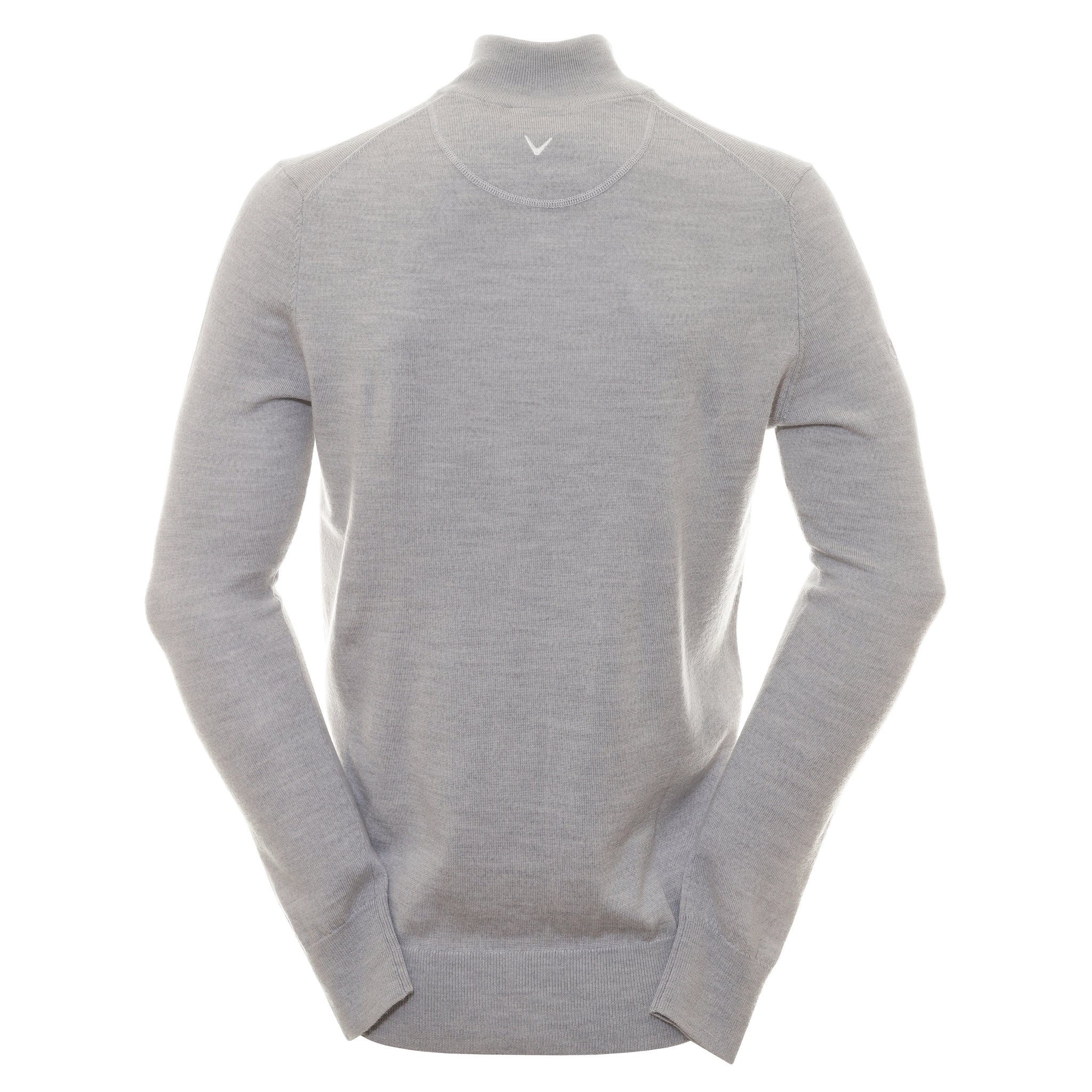 Callaway Golf Ribbed Merino 1/4 Zip Sweater Pearl Blue 050