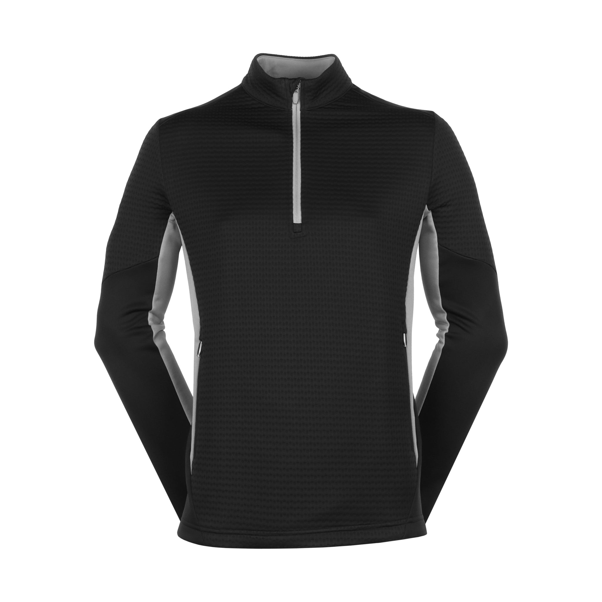 Callaway Golf Textured 1/4 Zip Caviar 002