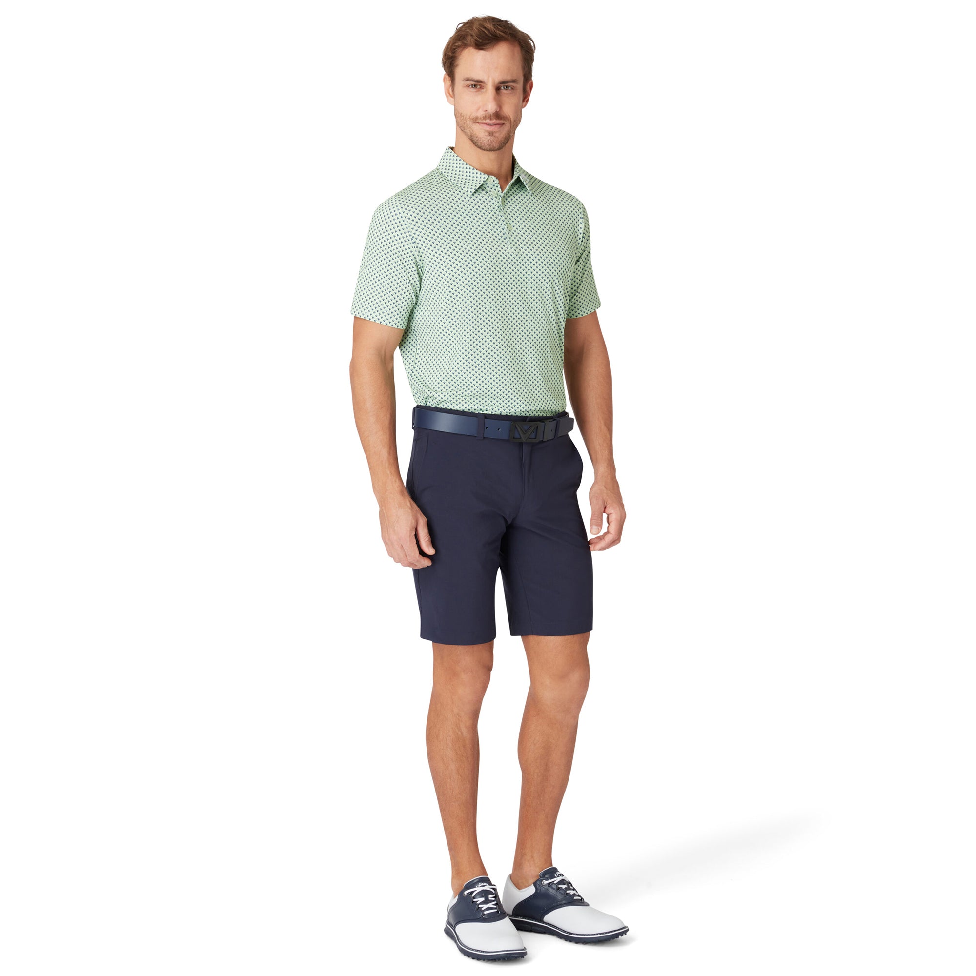 Callaway Golf Trademark Polo Shirt Foam Green 337