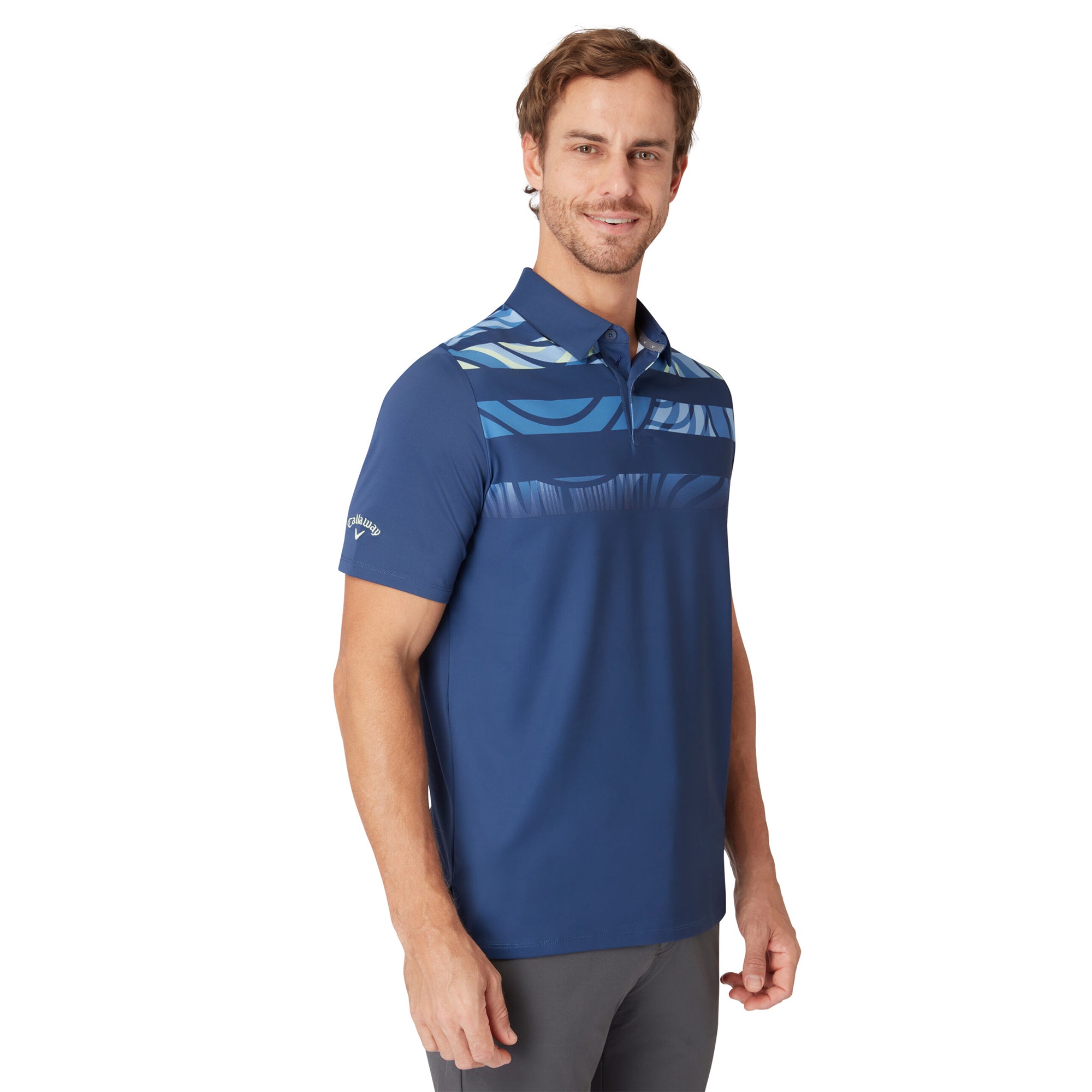 Callaway Golf Trippy Block Polo Shirt - Arctic Paradise 464
