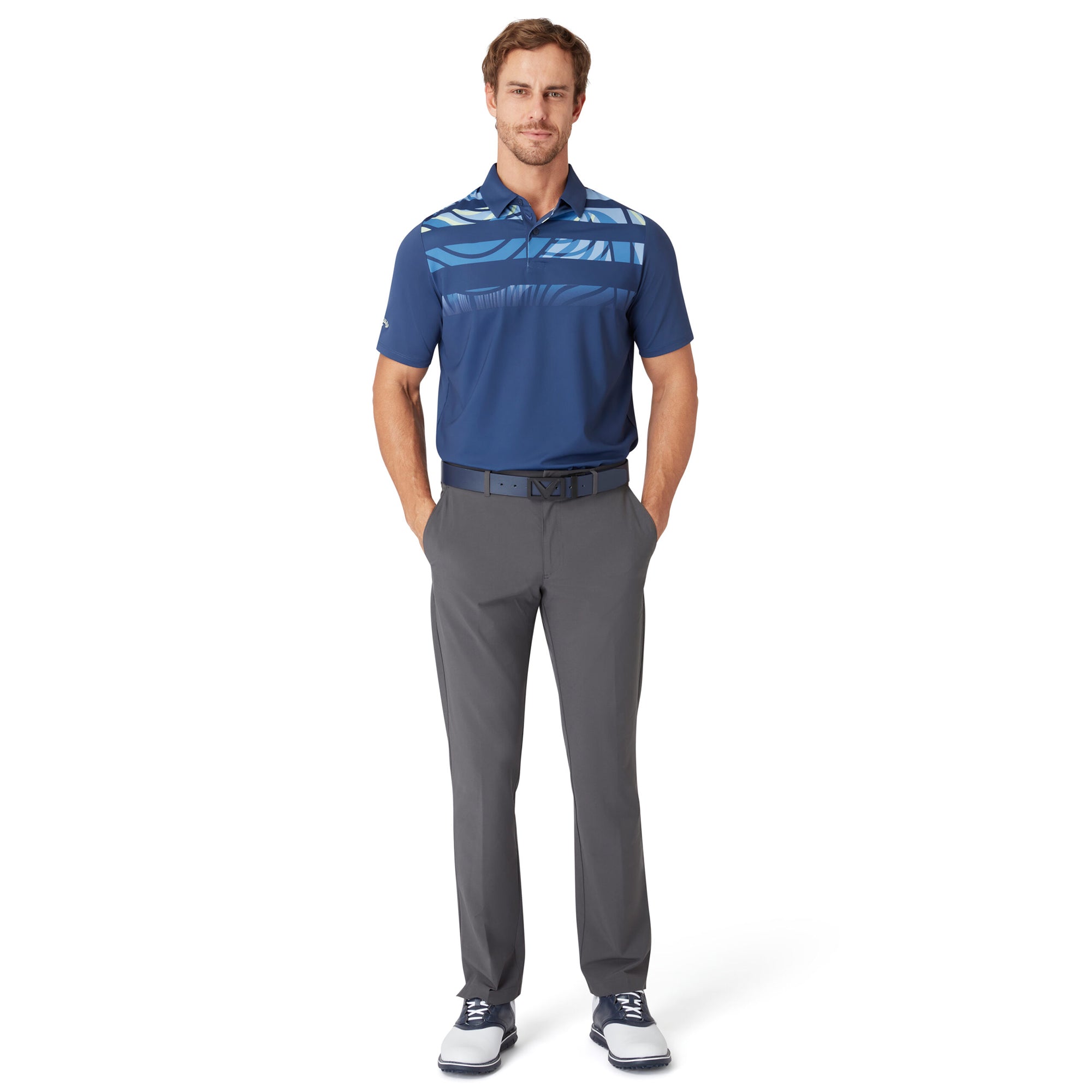 Callaway Golf Trippy Block Polo Shirt Peacoat 410