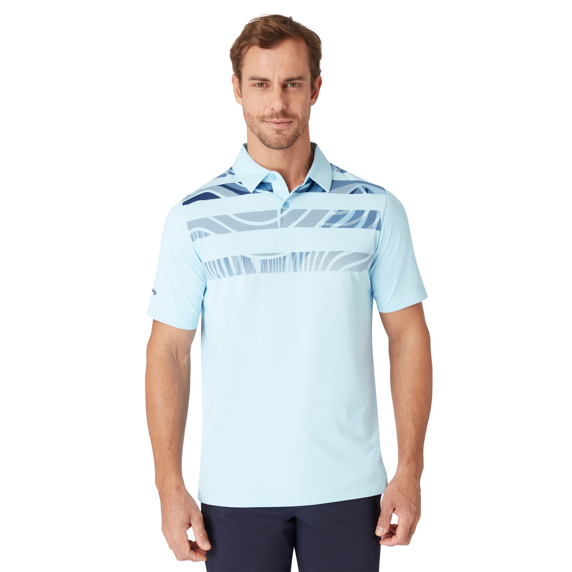 Callaway Golf Trippy Block Polo Shirt Arctic Paradise 464