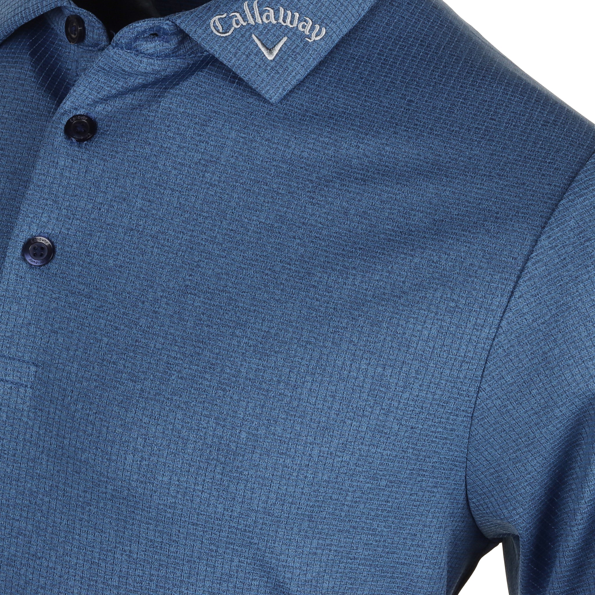 Callaway Golf Ventilated Classic Jacquard Shirt Peacoat 410