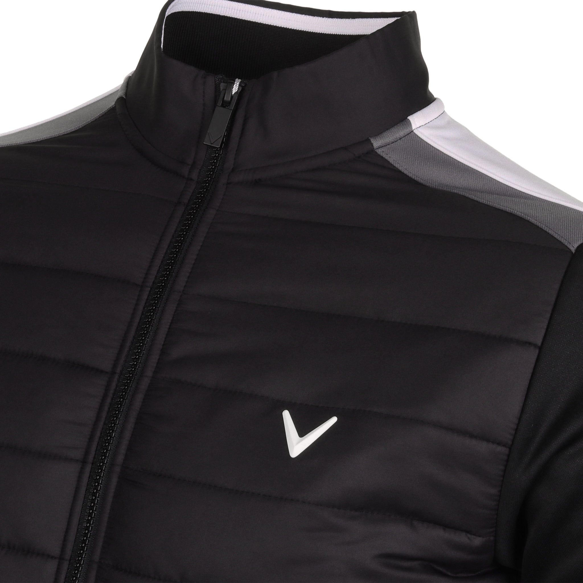 Callaway Golf X-Series Racer Mixed Media Quilted Jacket Caviar 002
