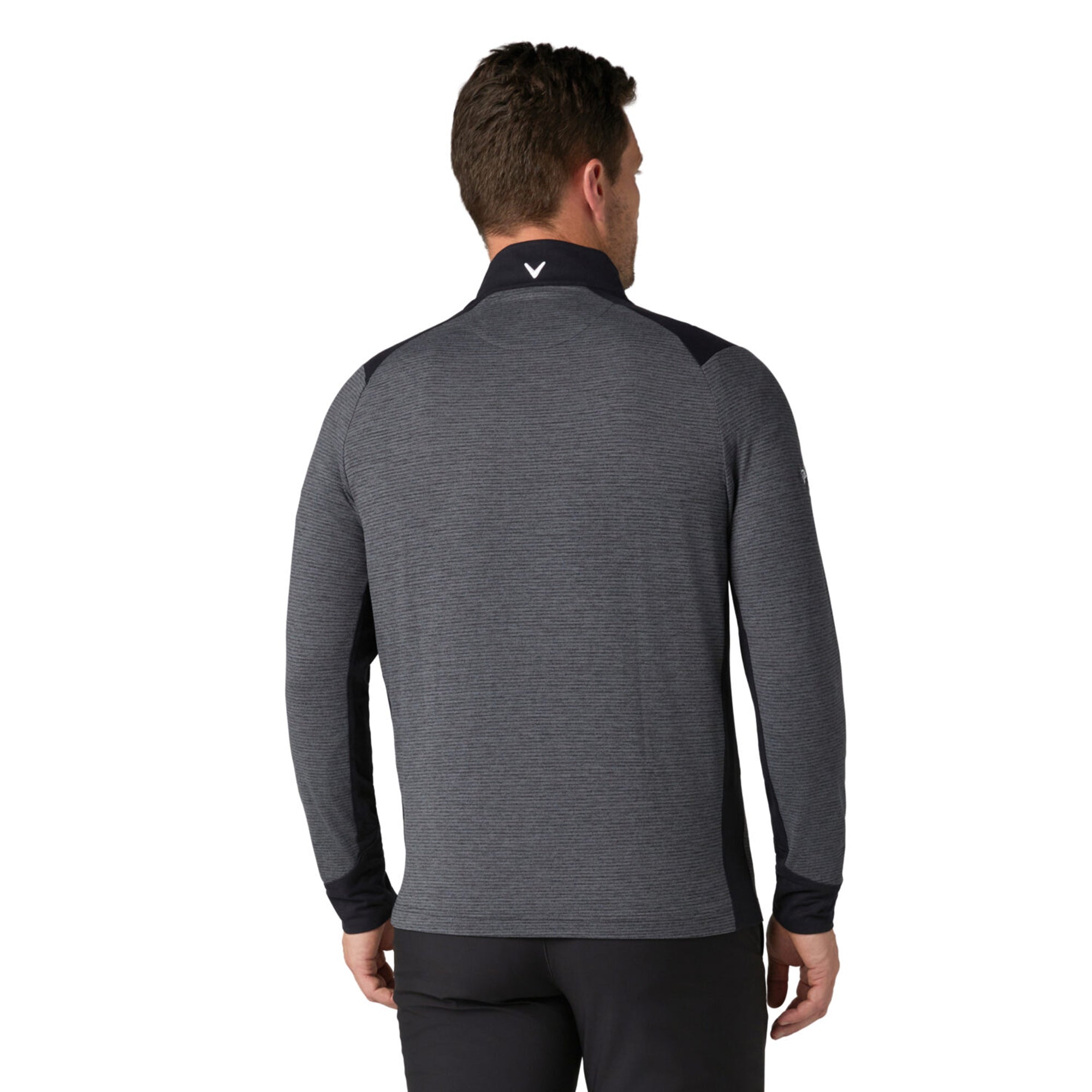Callaway Golf Lightweight 1/4 Zip Pullover - Black Heather 003 ...