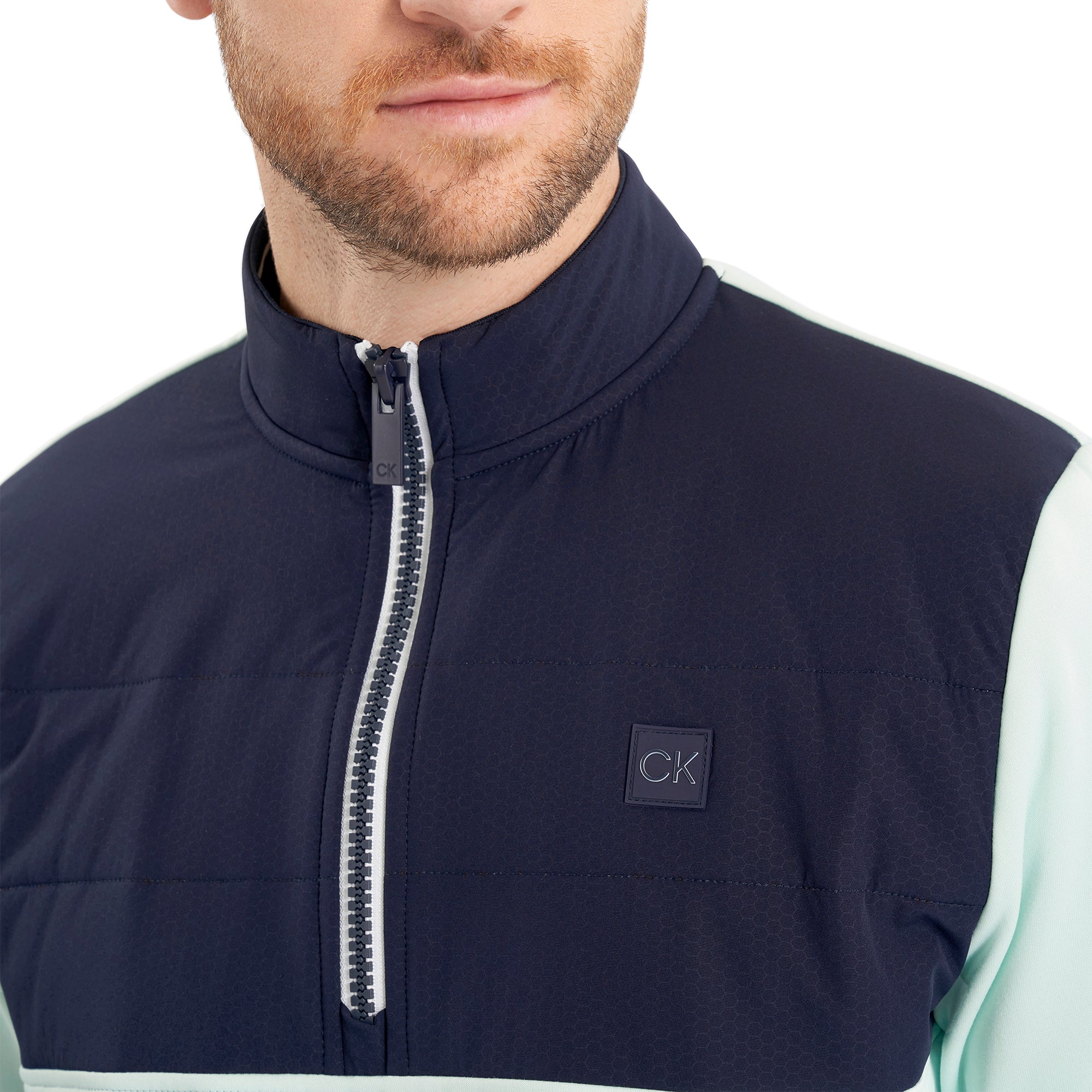 Calvin Klein Golf Atlantic Hybrid 1/2 Zip Light Jade