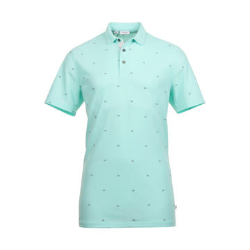 Calvin Klein Golf CK Monogram Shirt Aqua 