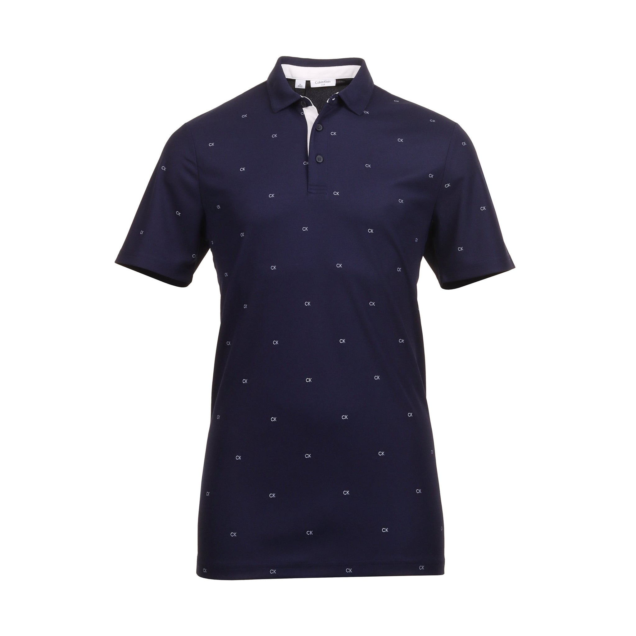 Calvin Klein Golf CK Monogram Shirt Evening Blue