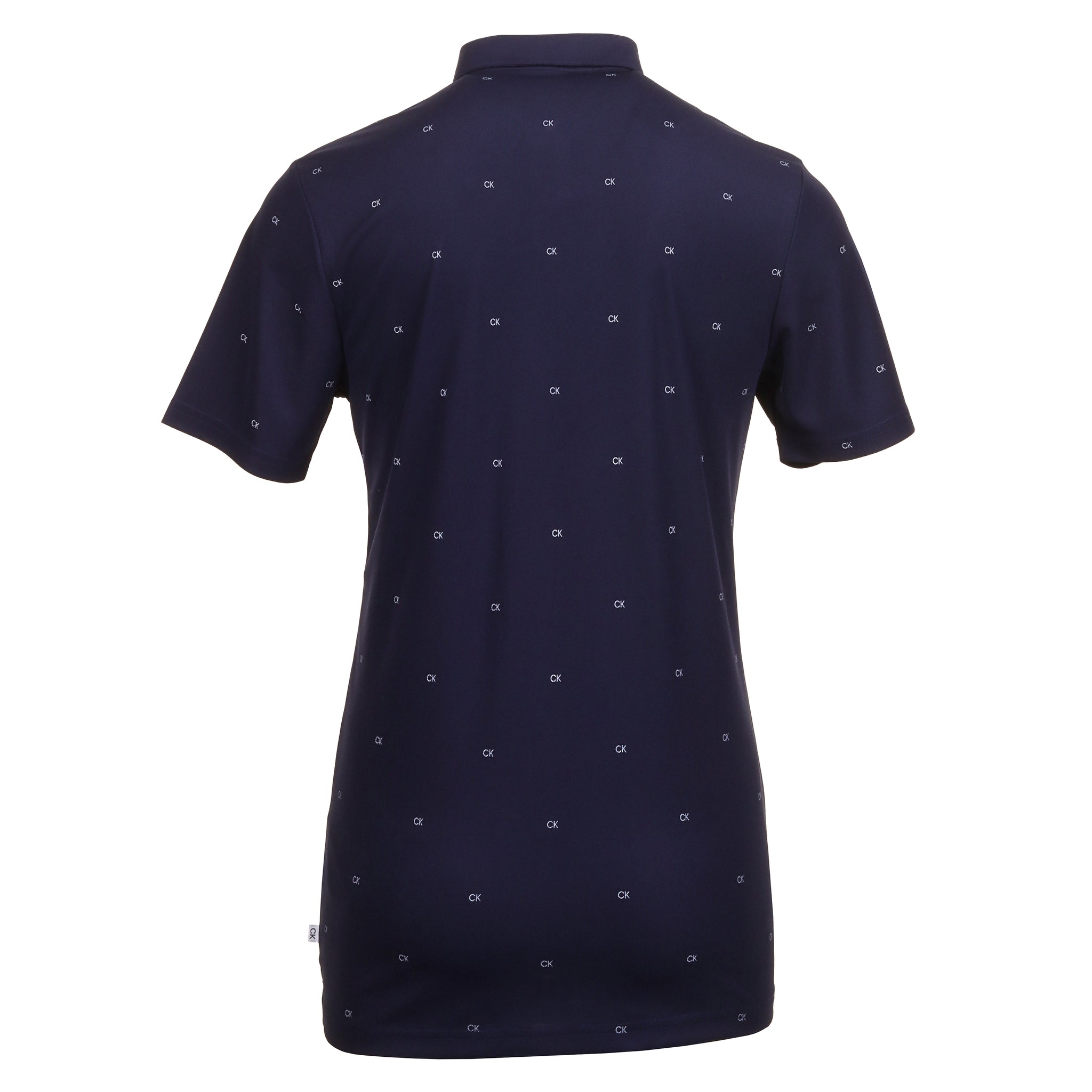 Calvin Klein Golf CK Monogram Shirt Evening Blue
