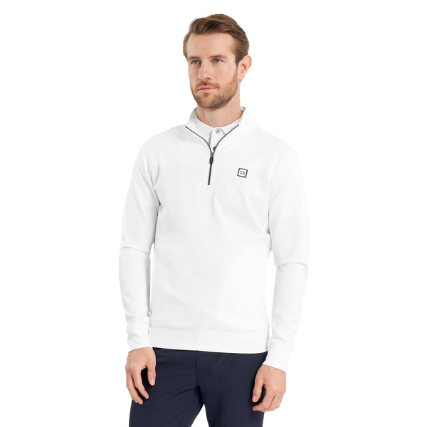 ckc// Calvin Klein Golf Concord 1/2 Zip - White - CKMS25946-White