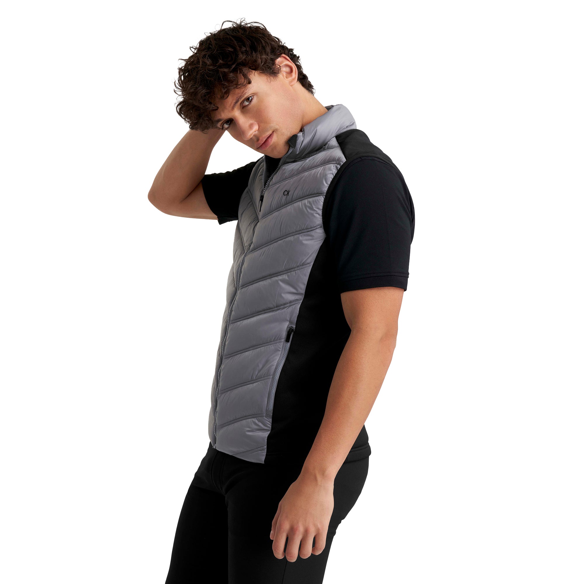 Calvin Klein Golf Frontera Hybrid Gilet Silver