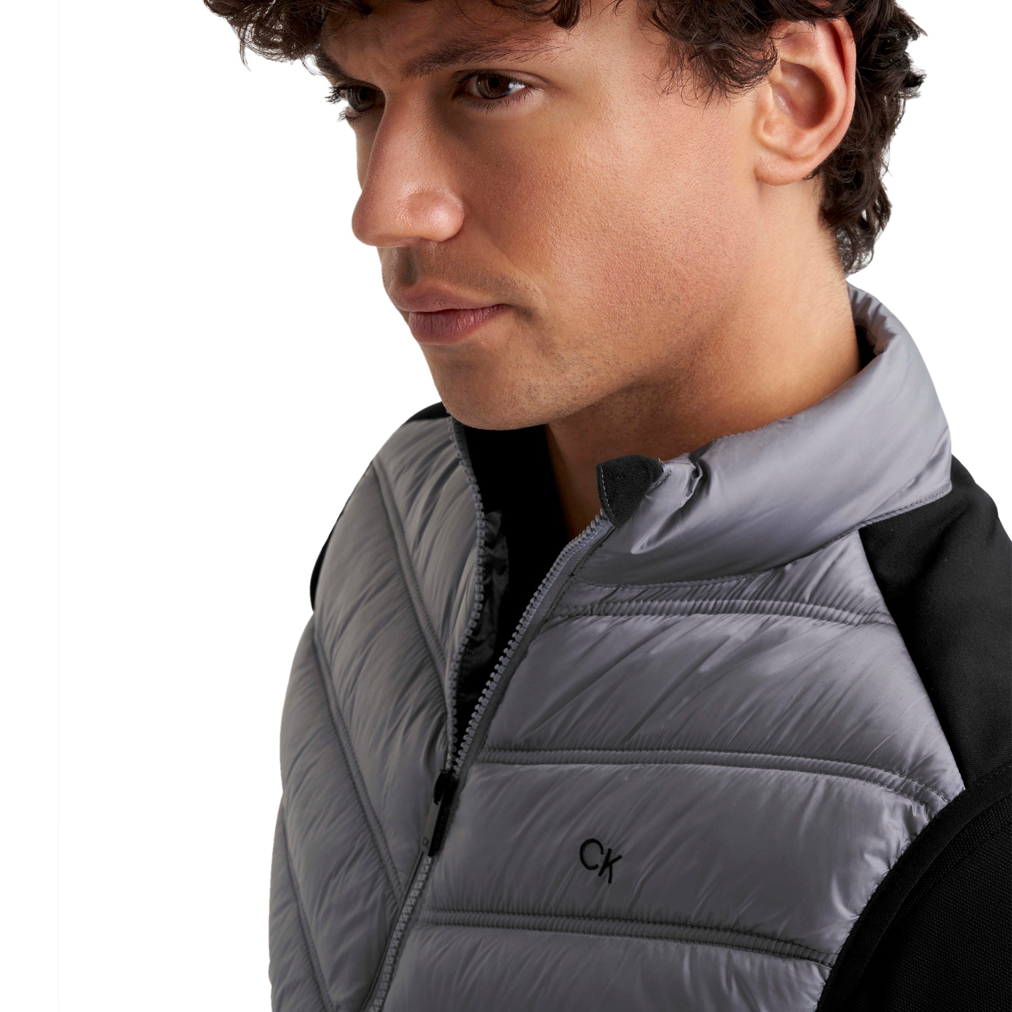 Calvin Klein Golf Frontera Hybrid Gilet Silver
