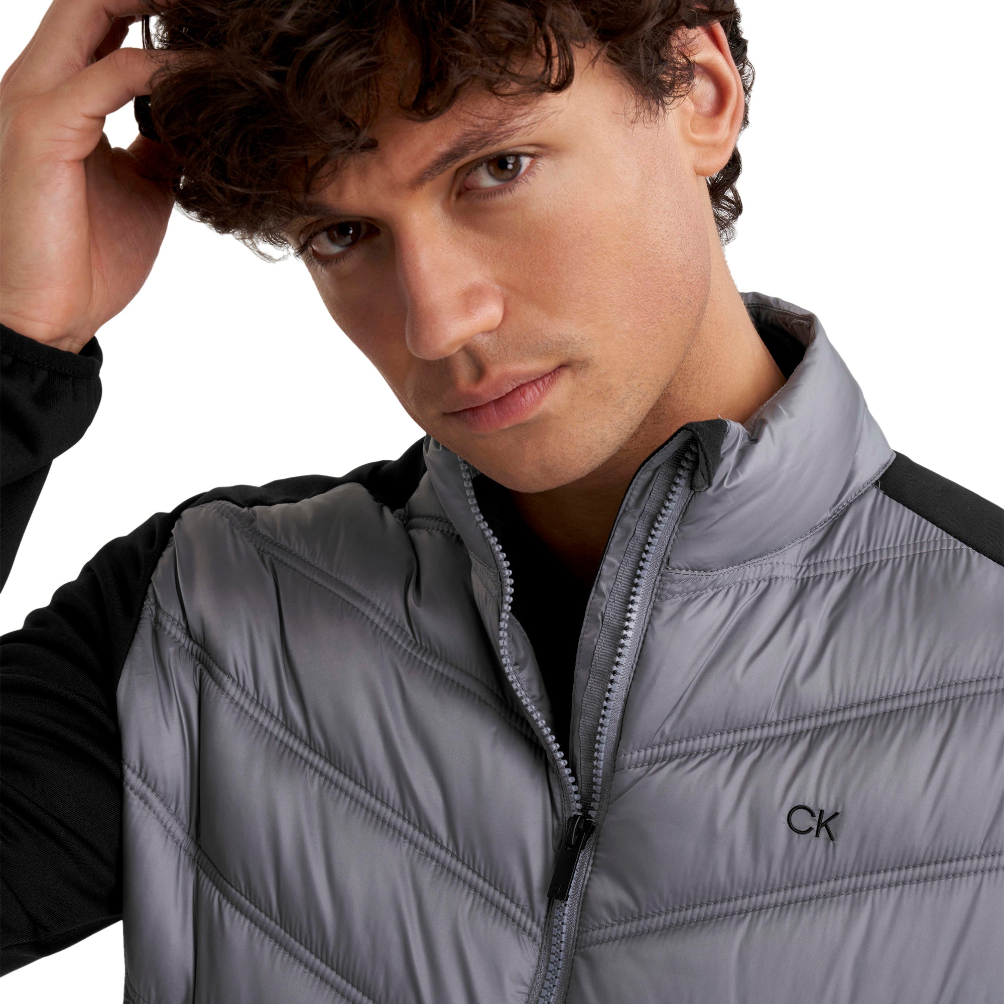 Calvin Klein Golf Frontera Hybrid Jacket Silver