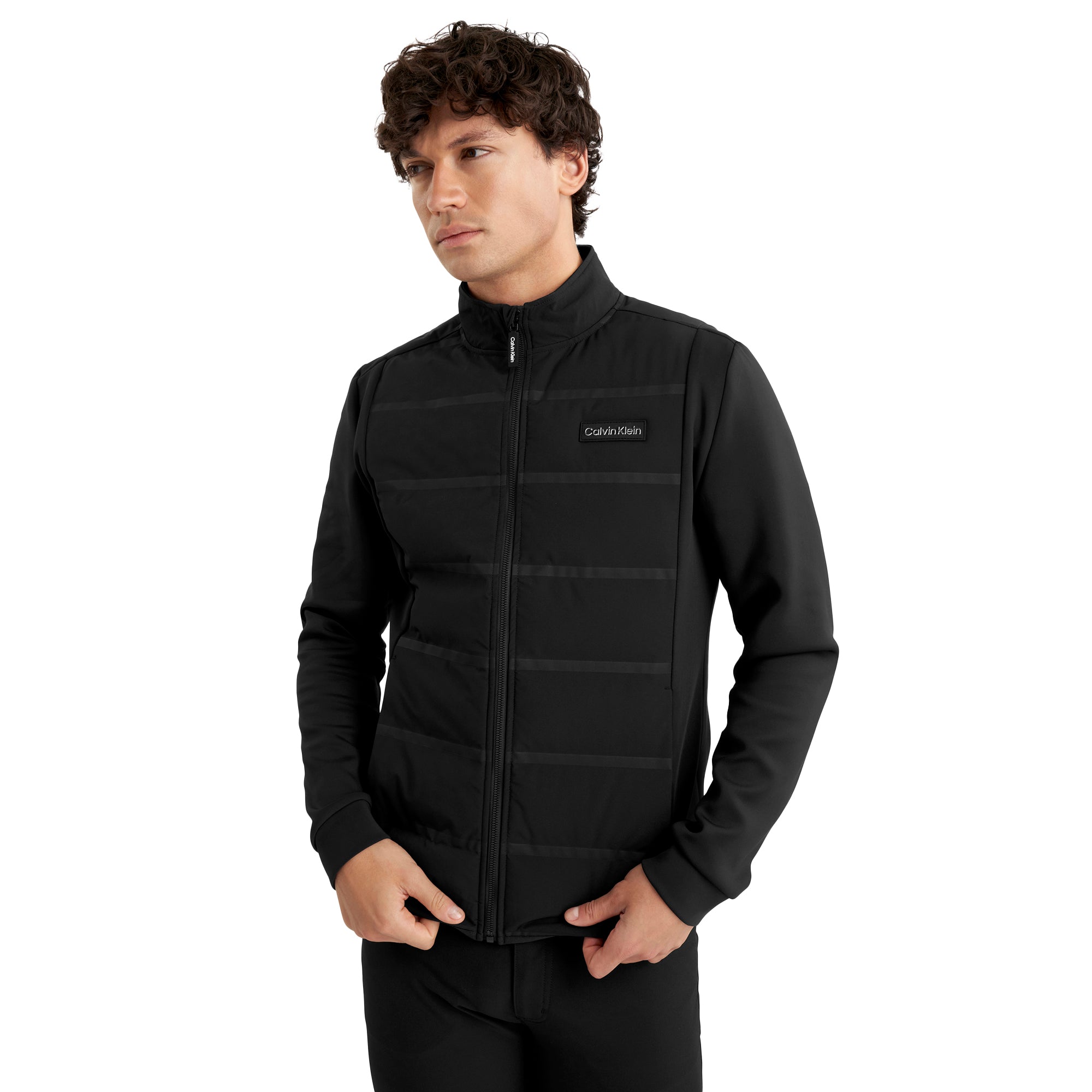 Calvin Klein Golf Houston Hybrid Full Zip Jacket Black