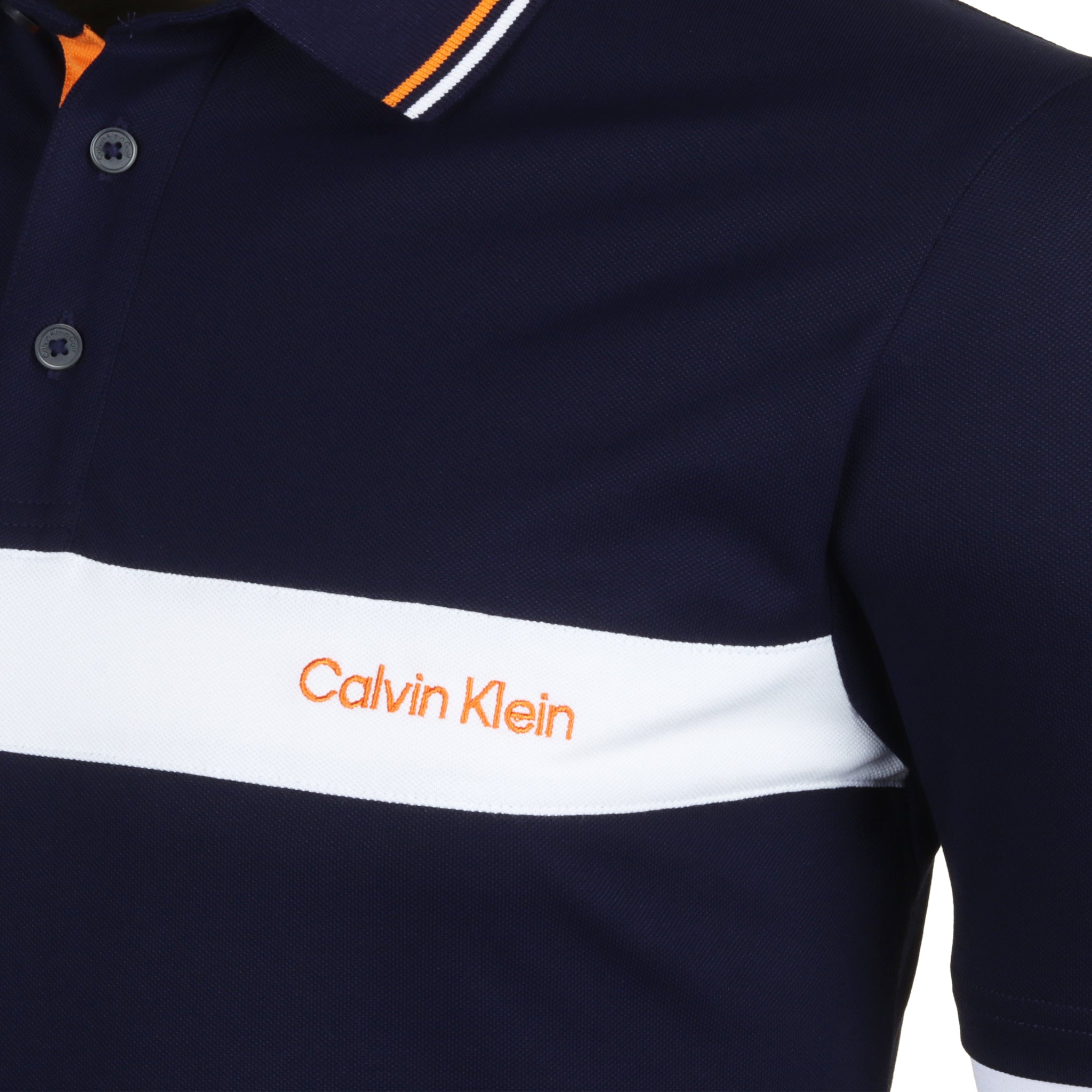 Calvin Klein Golf Hubbard Longsleeve Hybrid Shirt Evening Blue