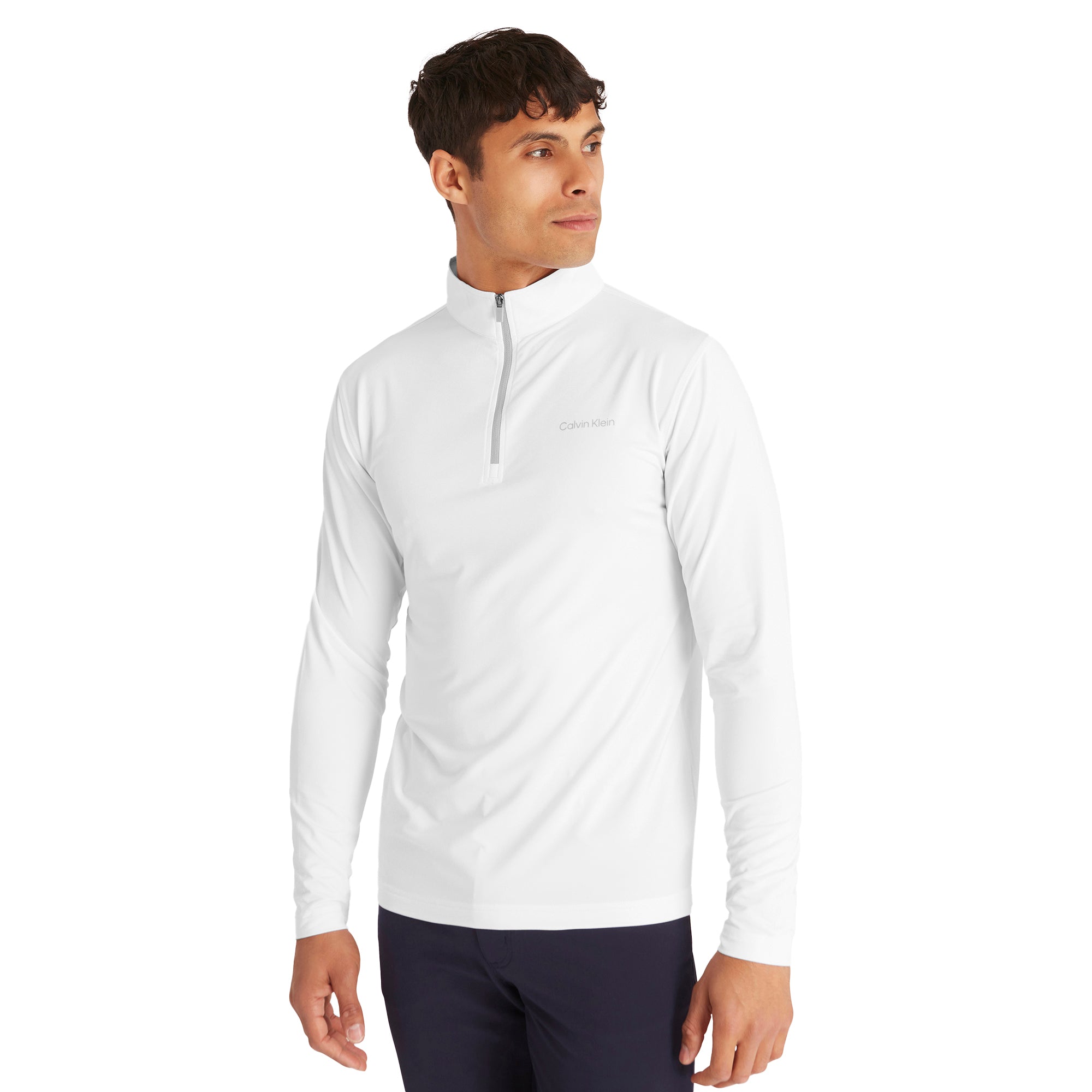 Calvin Klein Golf Newport 1/2 Zip White 