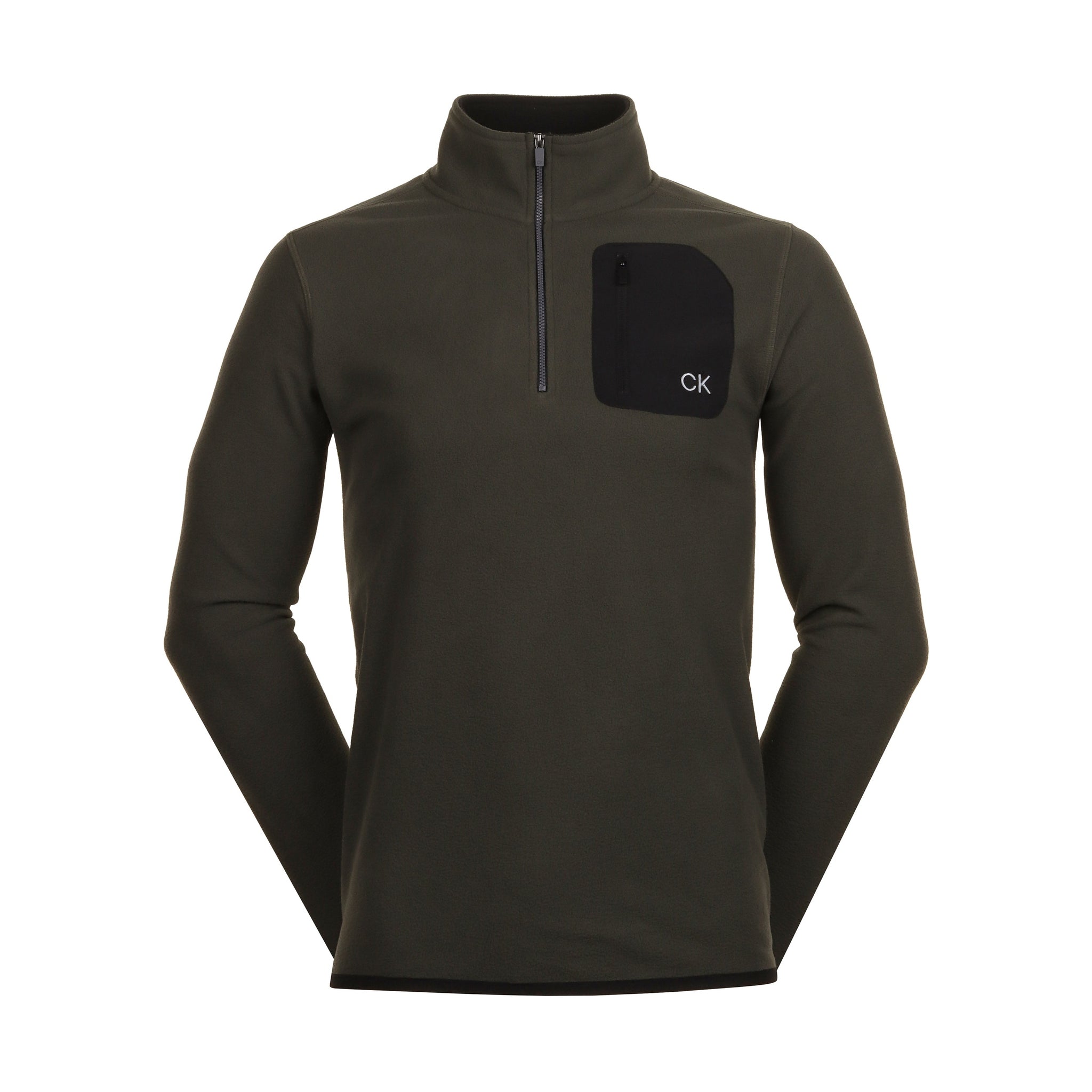 Calvin Klein Golf Planet Fleece 1/4 Zip Hunter Green 