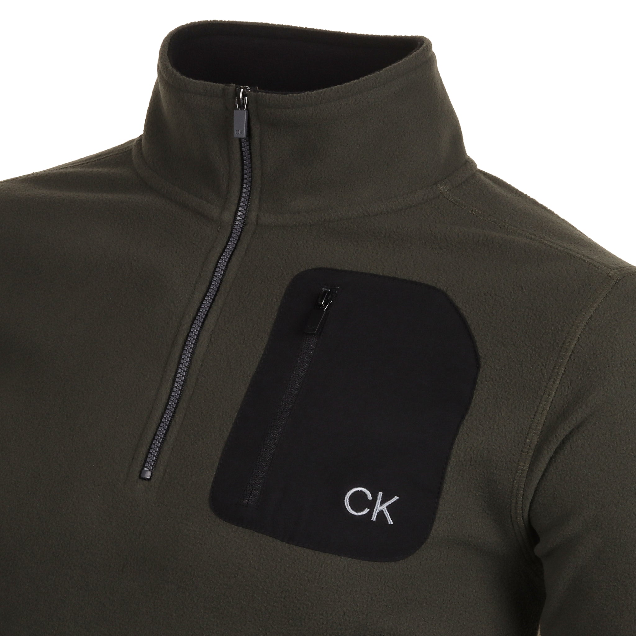 Calvin Klein Golf Planet Fleece 1/4 Zip Hunter Green 