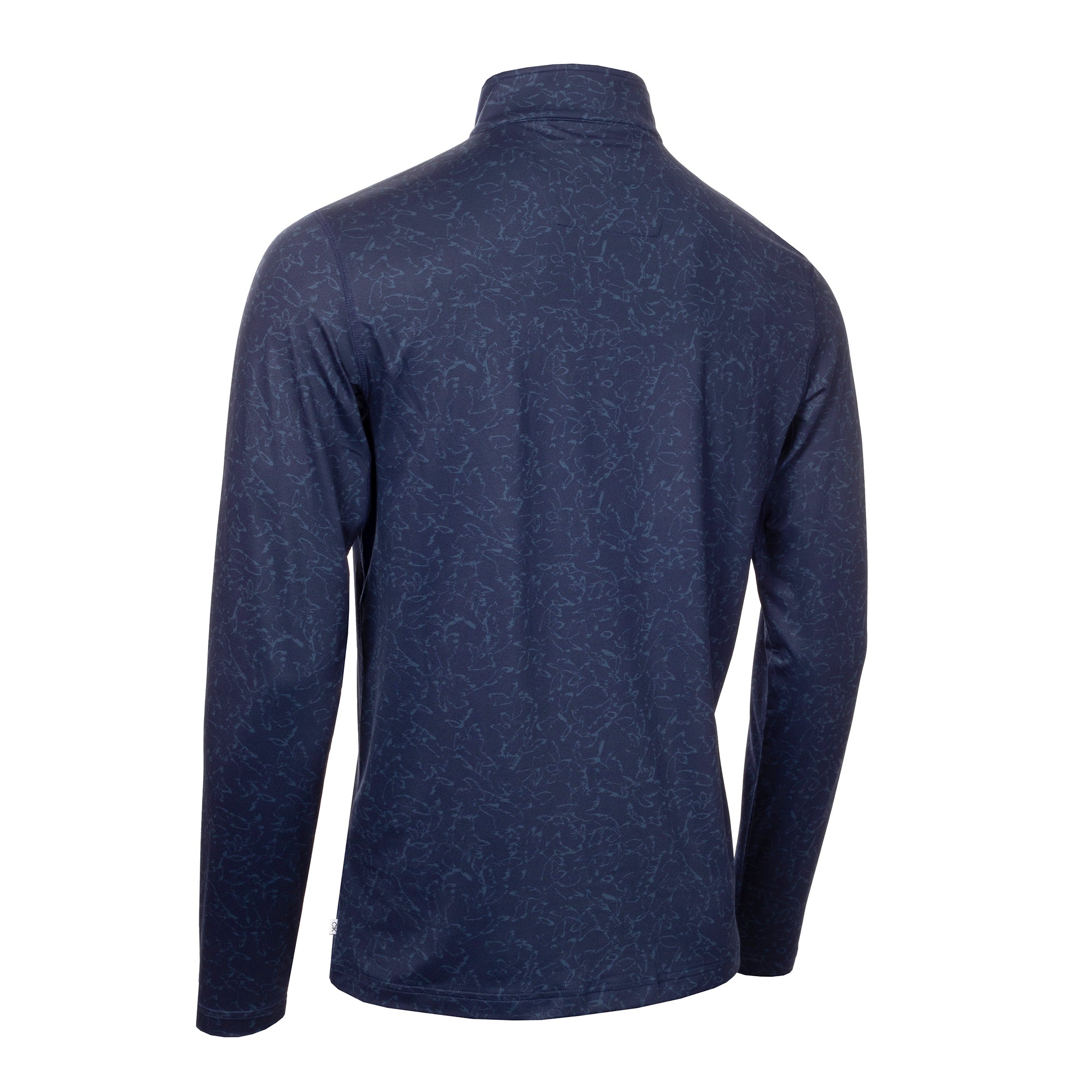 Calvin Klein Golf Printed Newport 1/2 Zip Navy