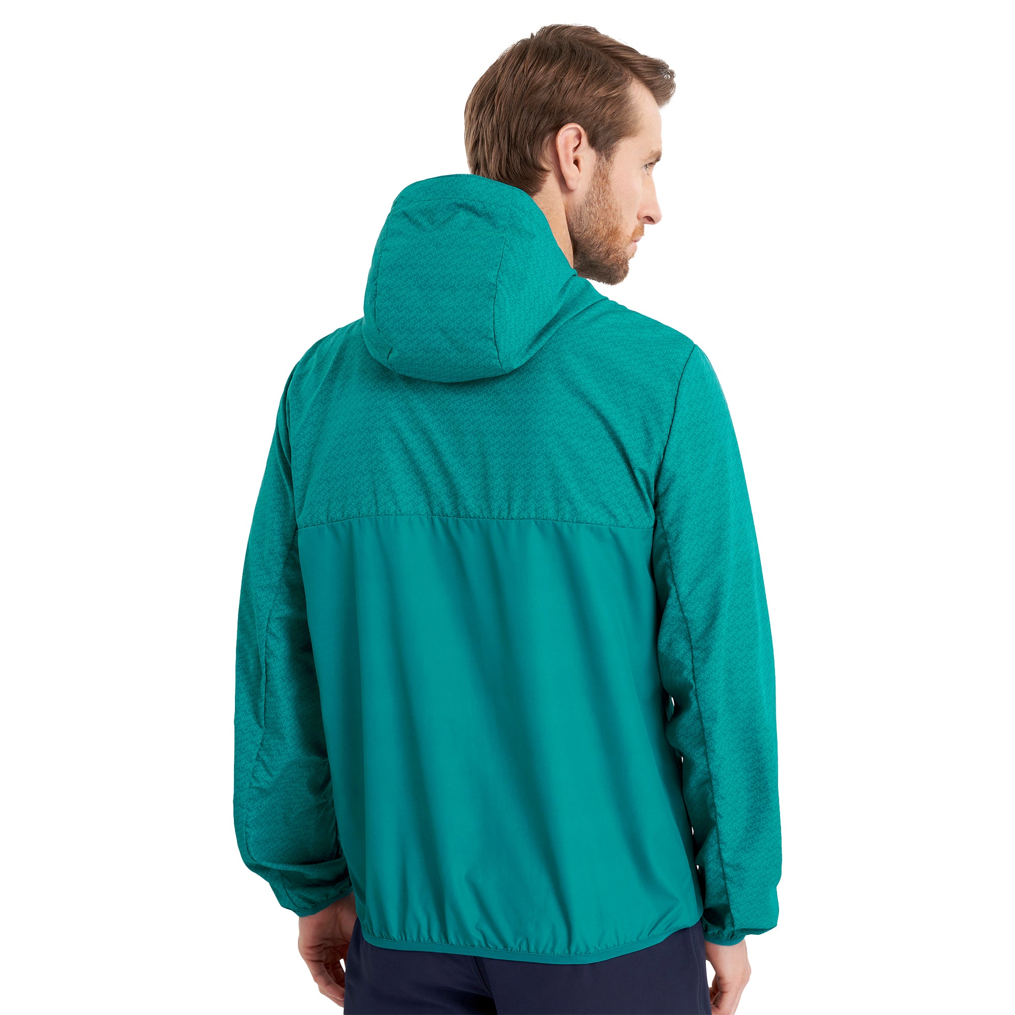 Calvin Klein Golf Printed Windbreaker Jacket Sea Green