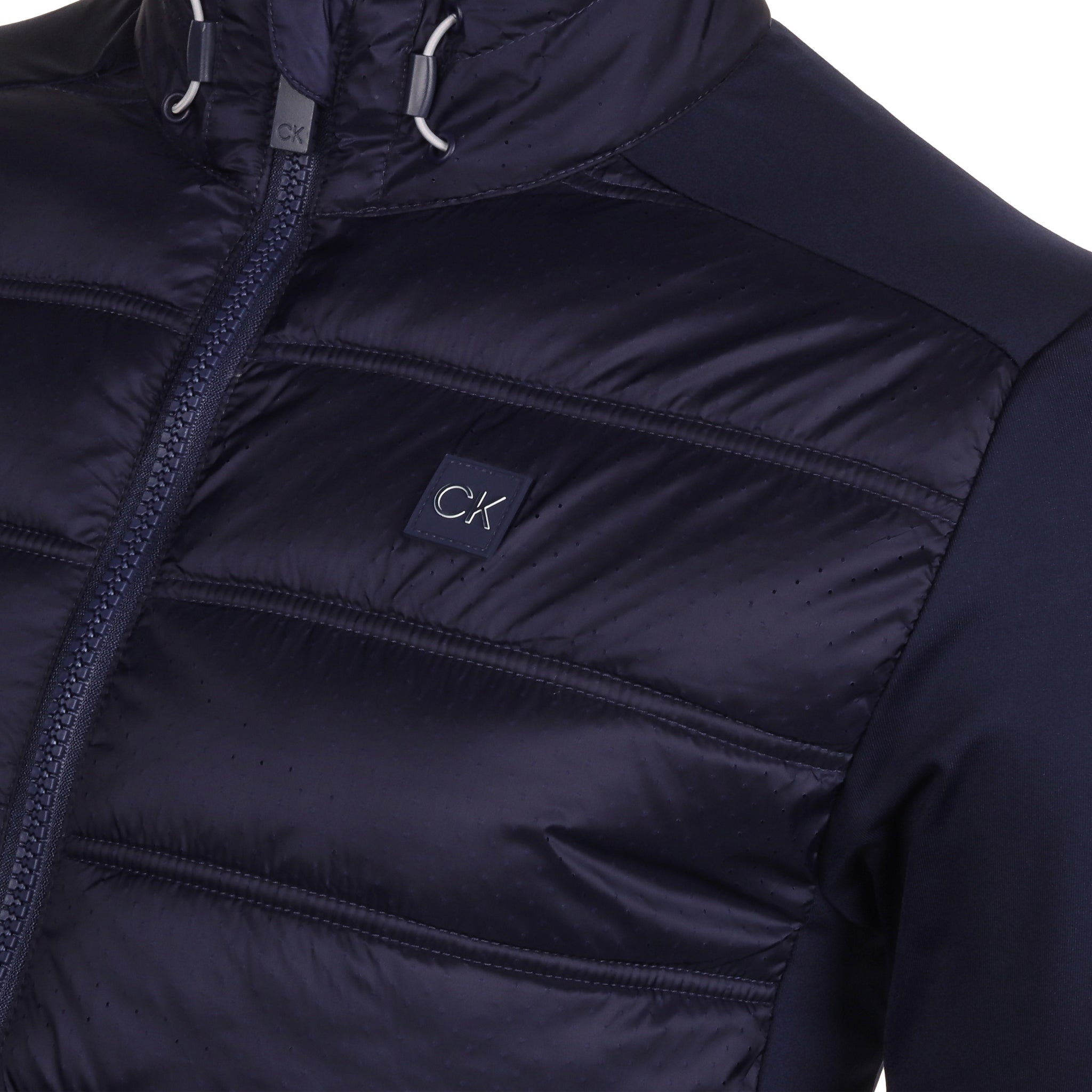 Calvin Klein Golf Rangewood Hybrid Full Zip Evening Blue