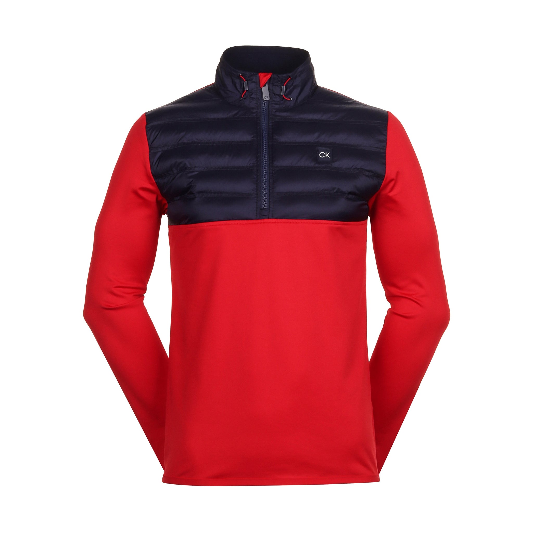 Calvin Klein Golf Rangewood Hybrid Half Zip Red