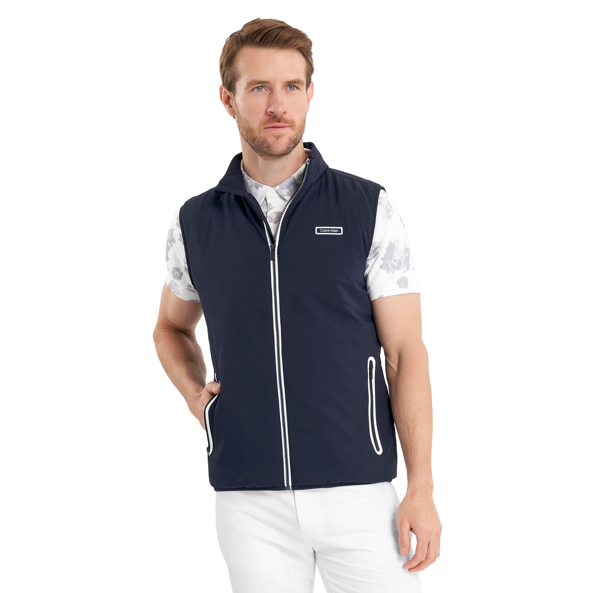 Calvin Klein Golf Trinity Lightweight Gilet Navy