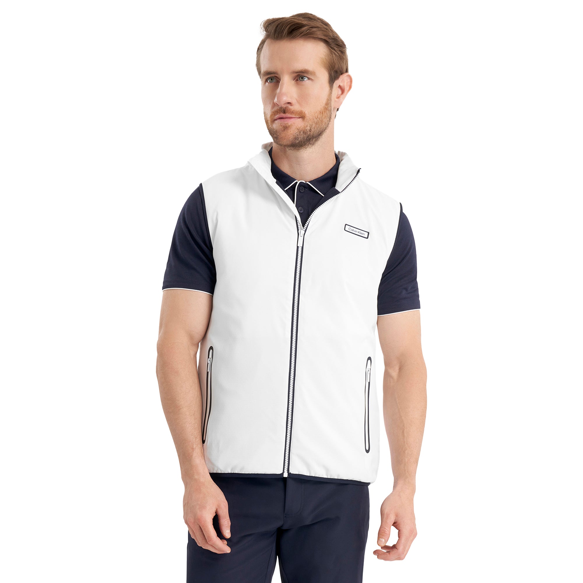 Calvin Klein Golf Trinity Lightweight Gilet White