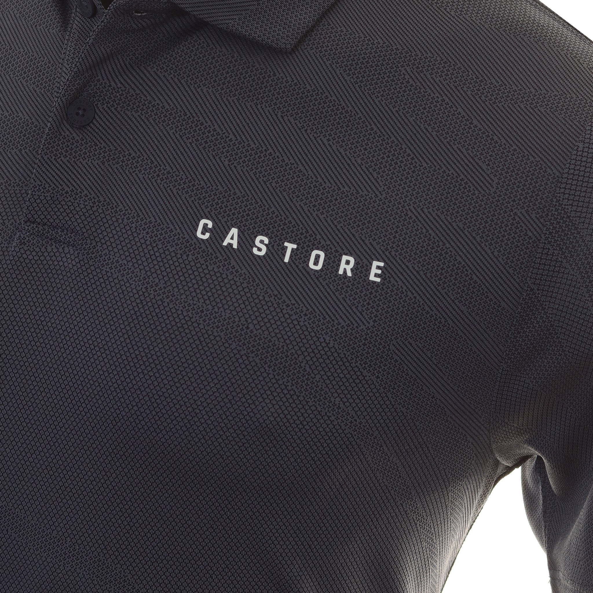 Castore Engineered Knit Golf Polo Shirt Midnight Navy