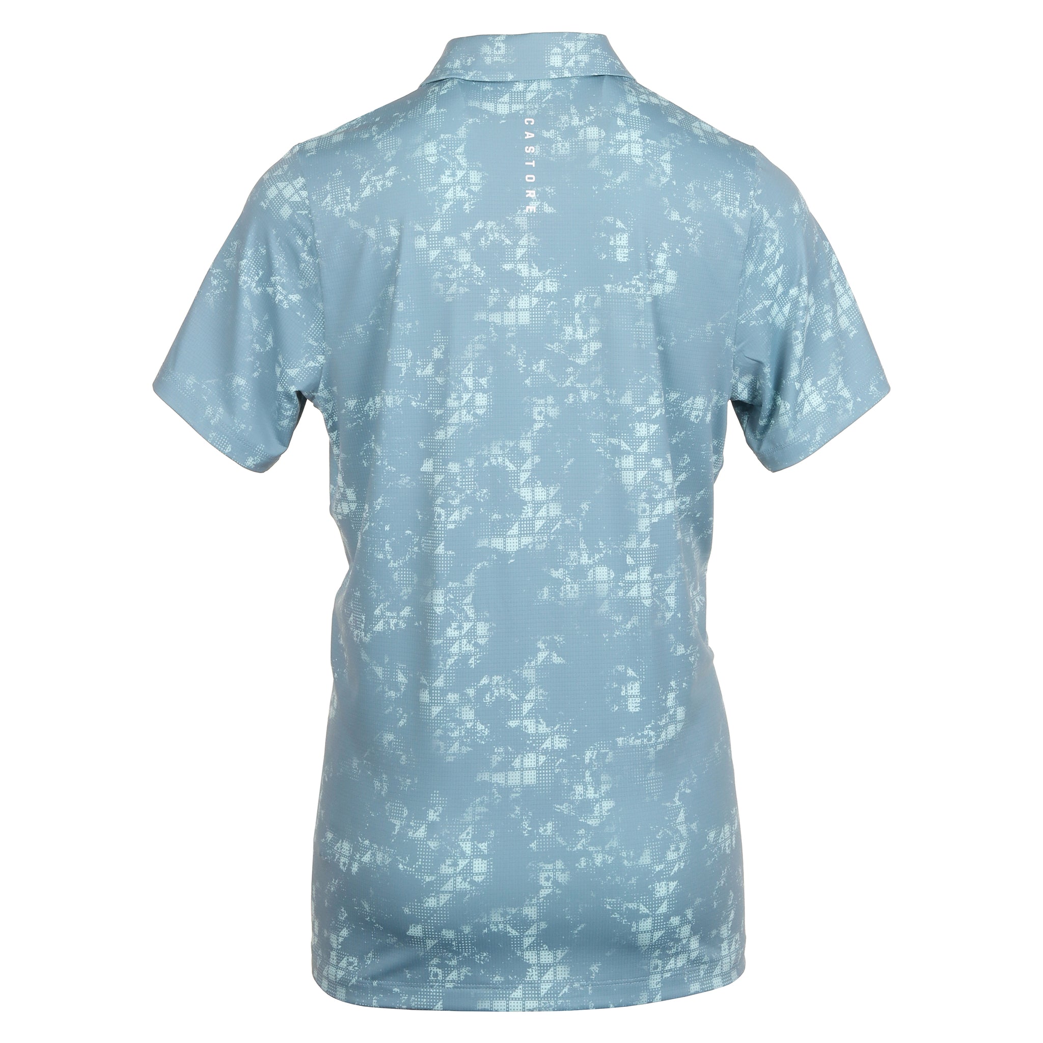 Castore Golf Printed Polo Shirt SS24 Stone Blue 218