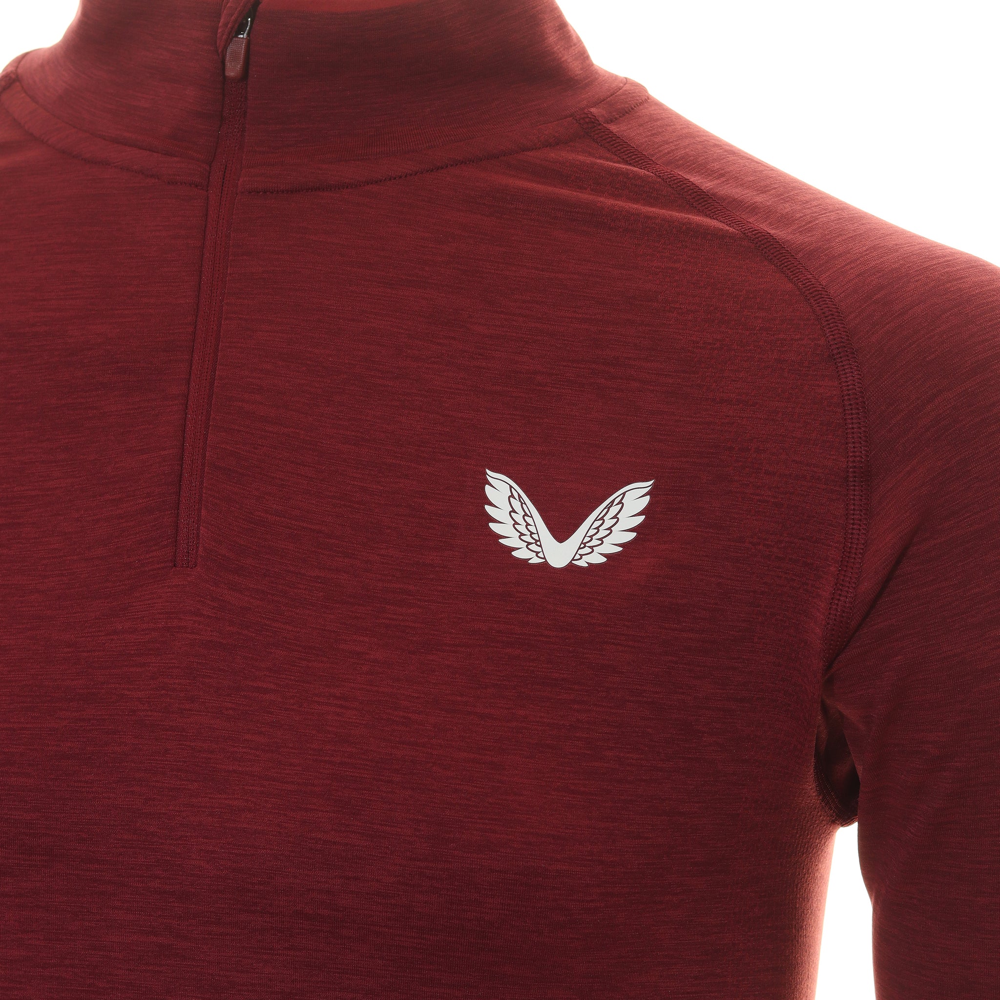 Castore Golf Seamless Mock 1/4 Zip Cabernet