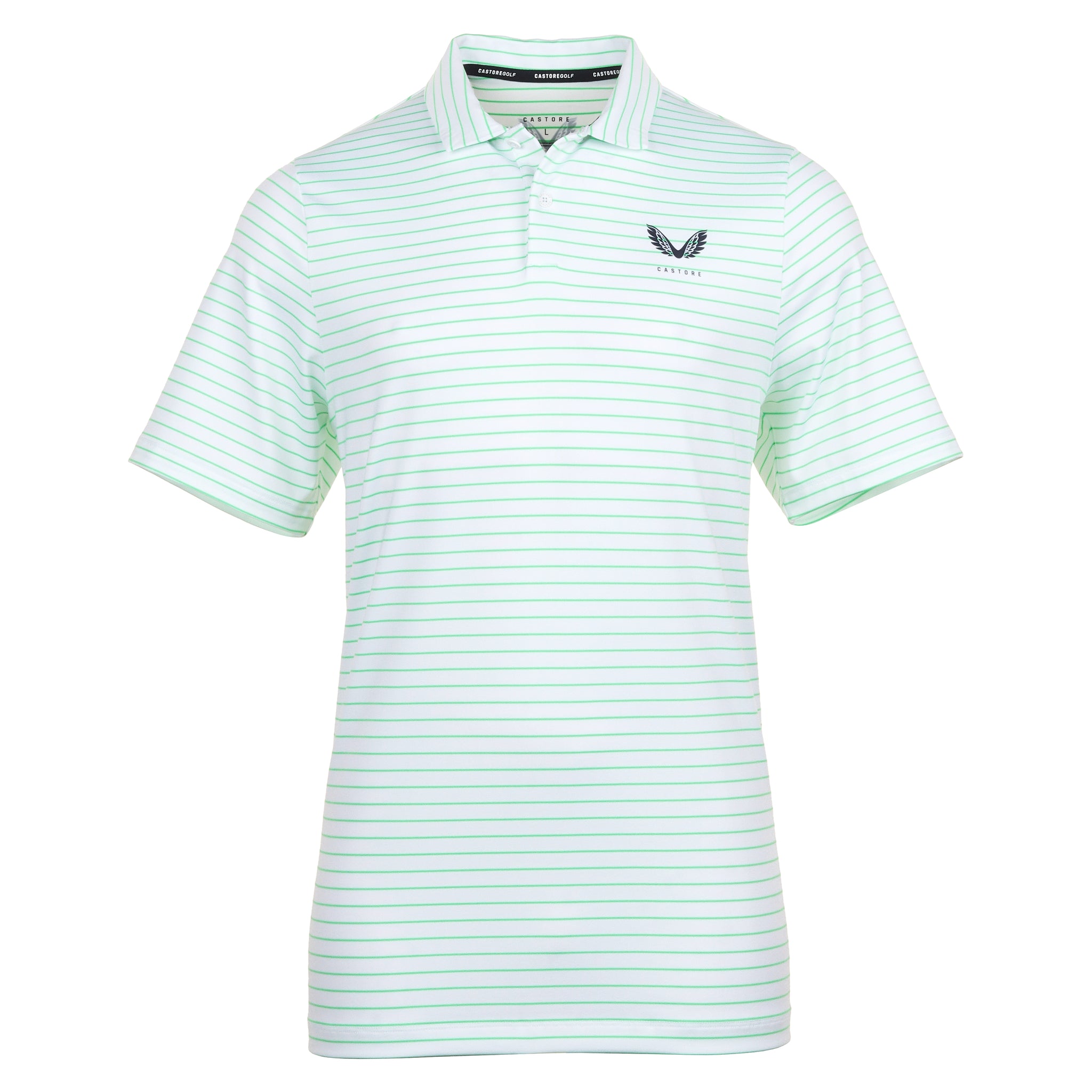 Castore Golf Yarn Dye Stripe Polo Shirt SS24