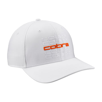 Cobra Golf Repeat Snapback Cap White/Rickie Orange 03