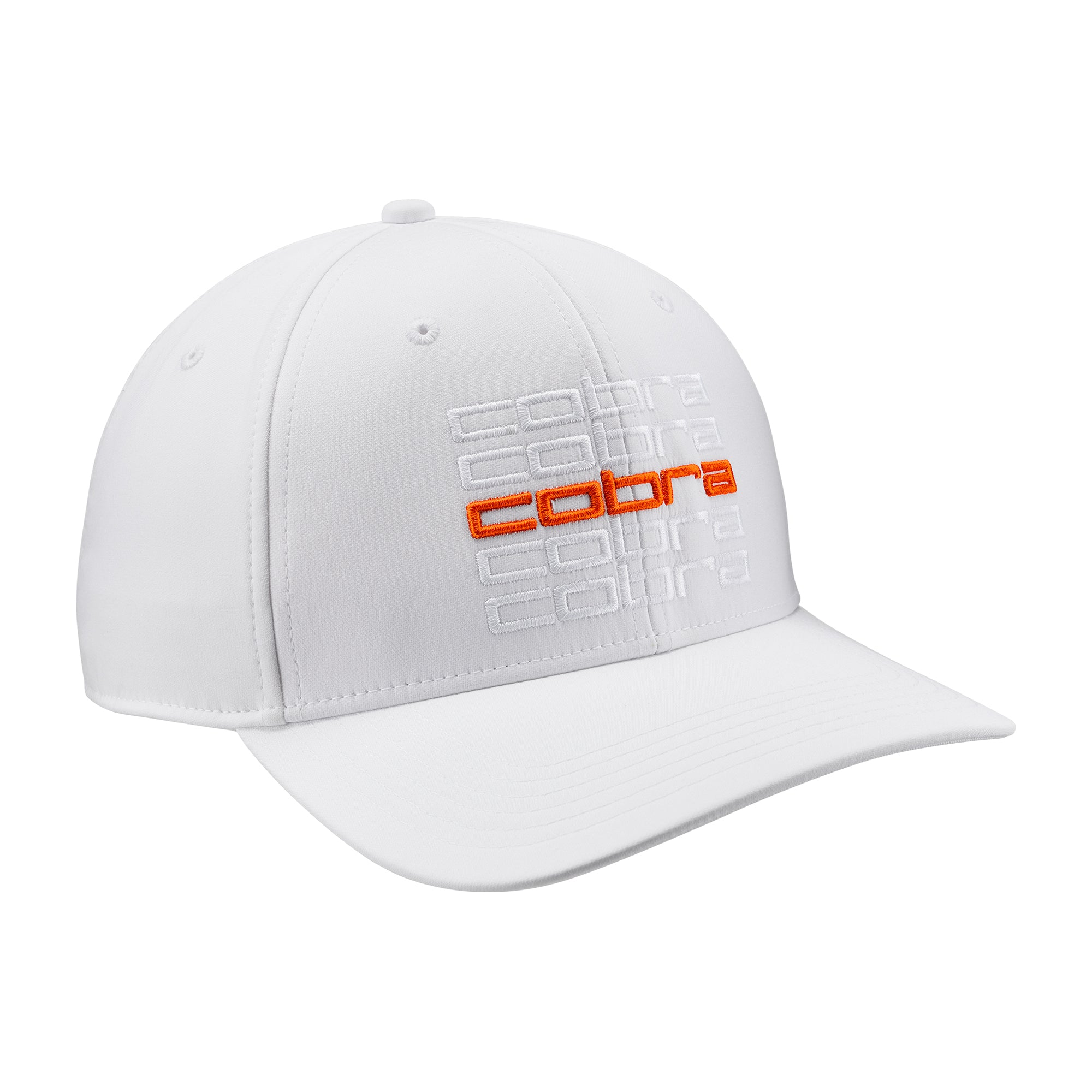 Cobra Golf Repeat Snapback Cap White/Rickie Orange 03