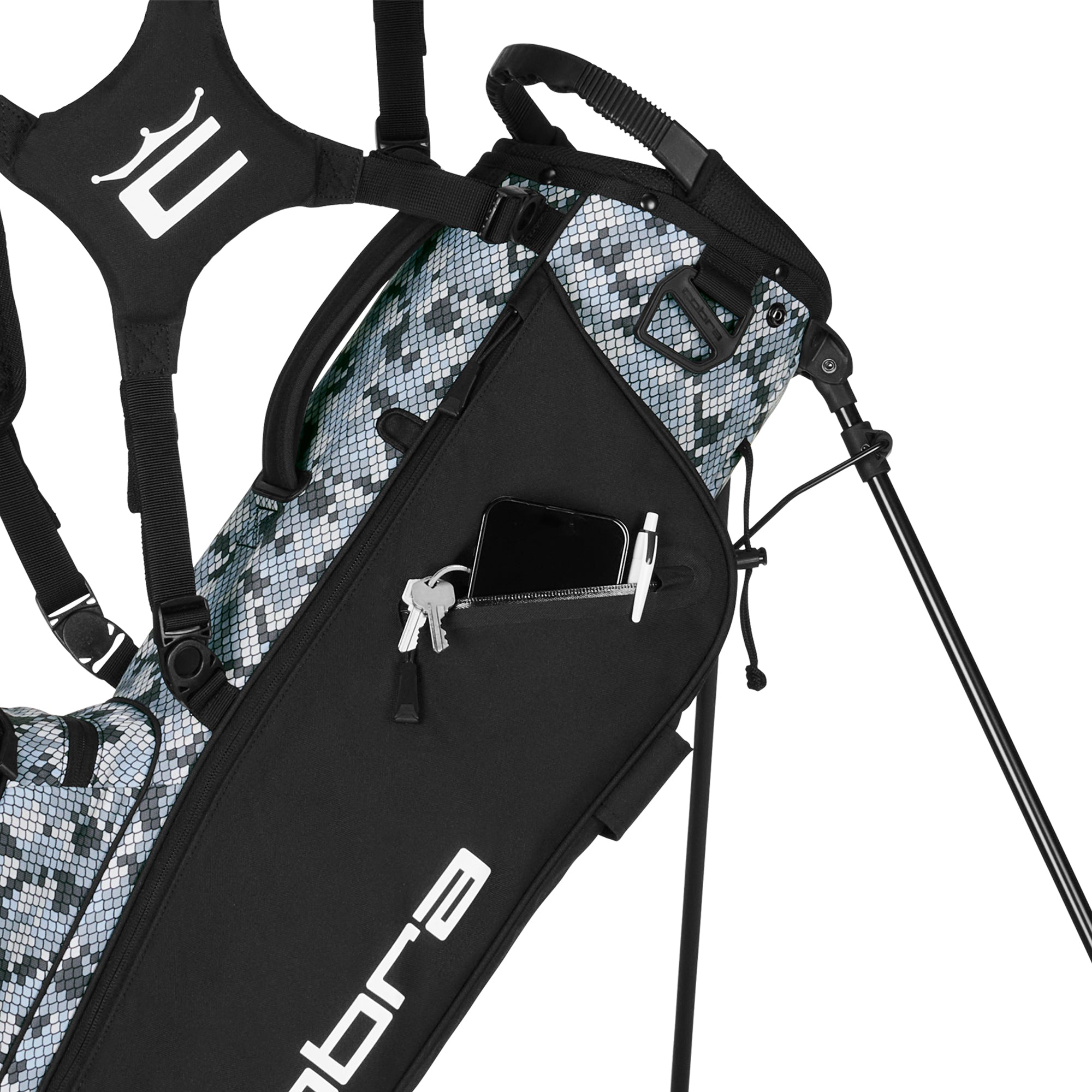 Cobra Golf Ultralight Carry Bag Winter Snake Camo 06