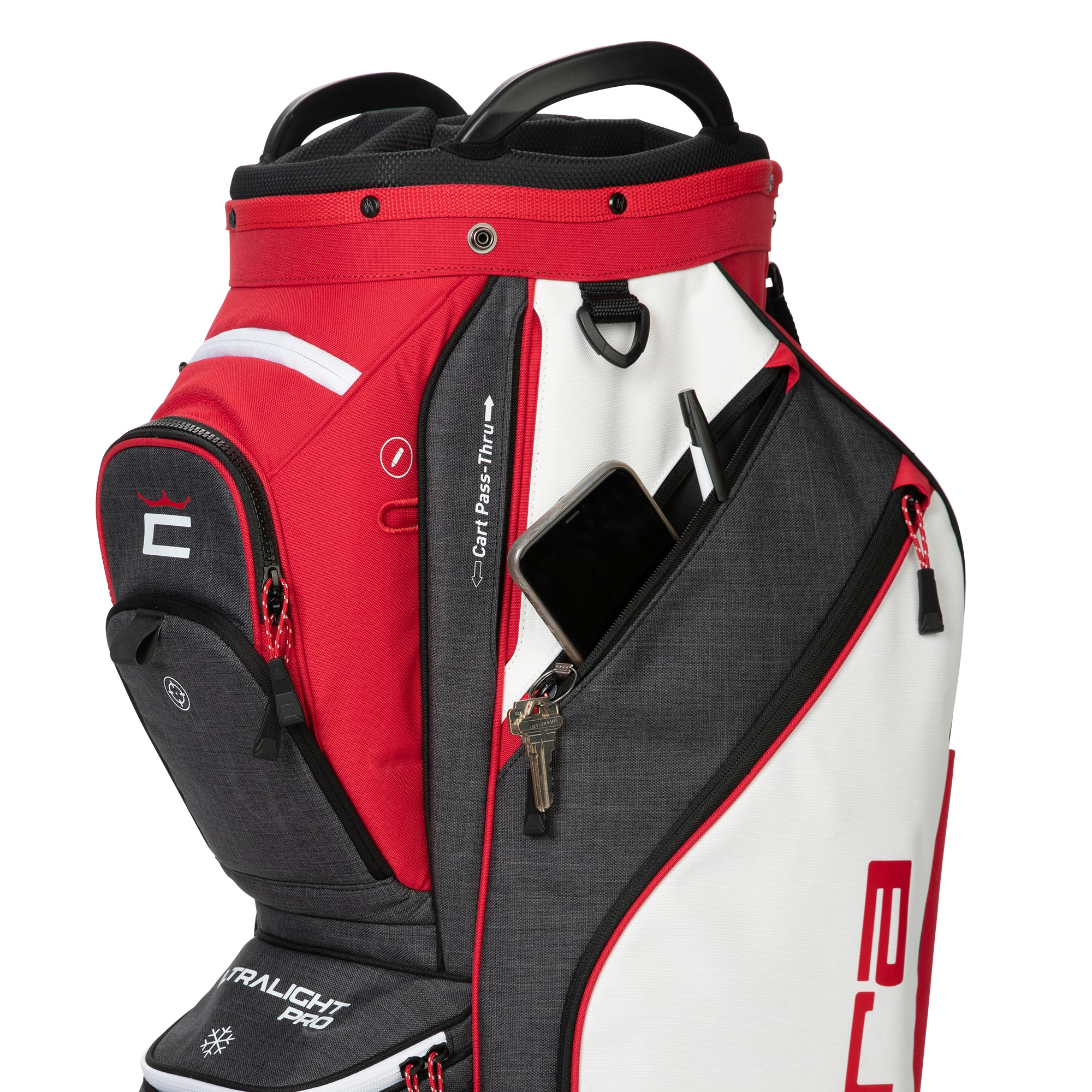 Cobra Golf Ultralight Pro Cart Bag Ski Patrol/White 04
