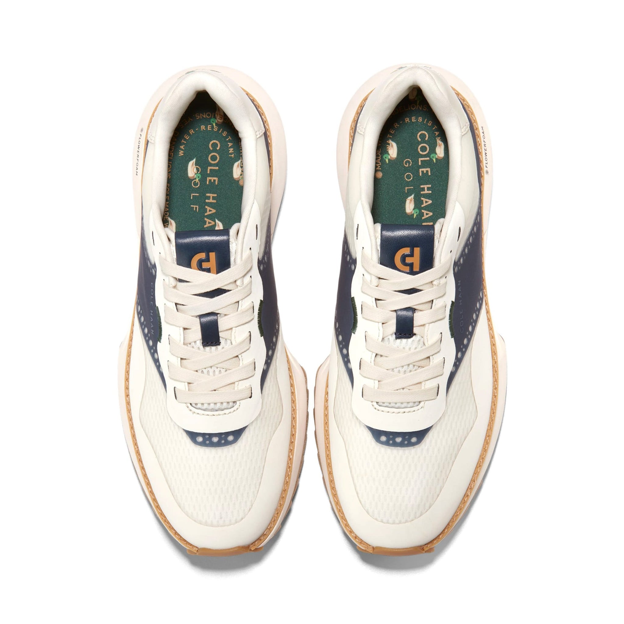 Cole Haan GrandPro Ashland Golf Shoes Ivory Navy/Blazer