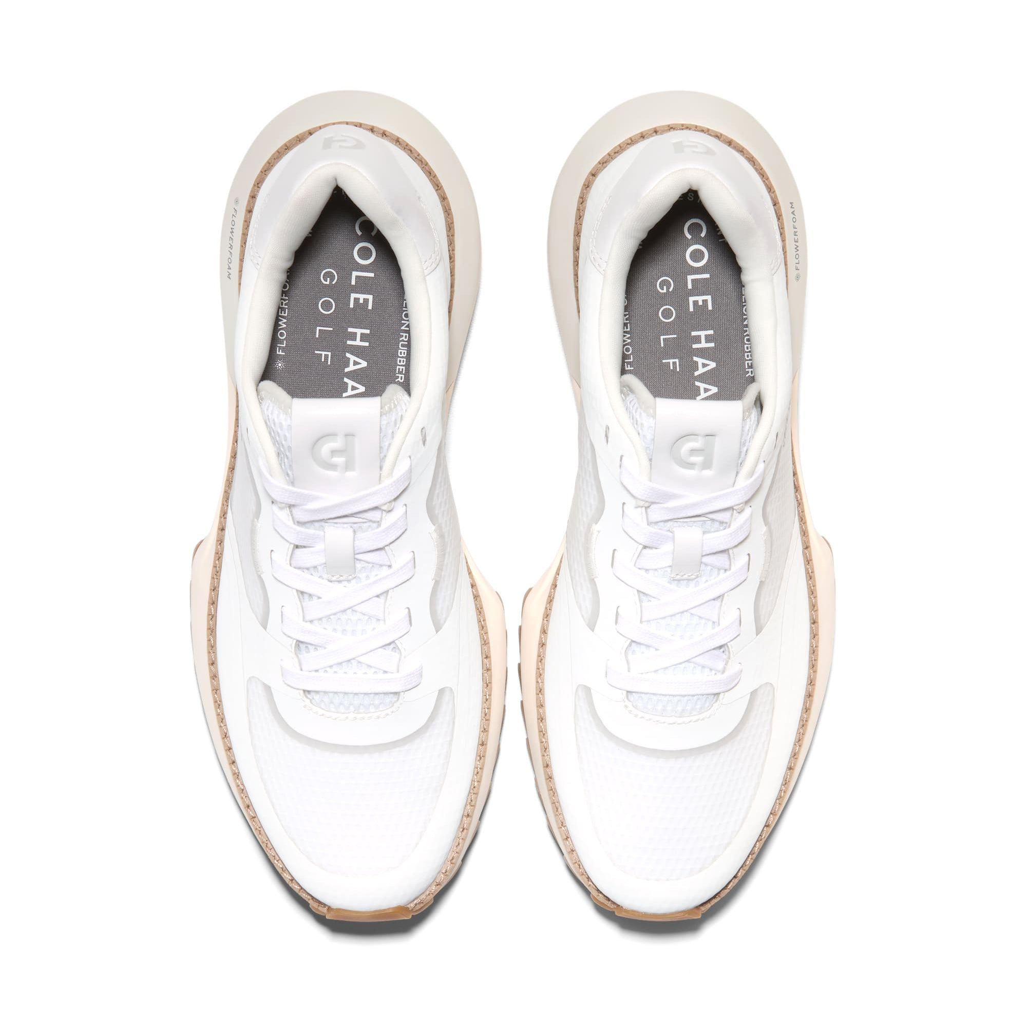 Cole Haan GrandPro Ashland II Golf Shoes - White/Glacier Grey/Ivory ...
